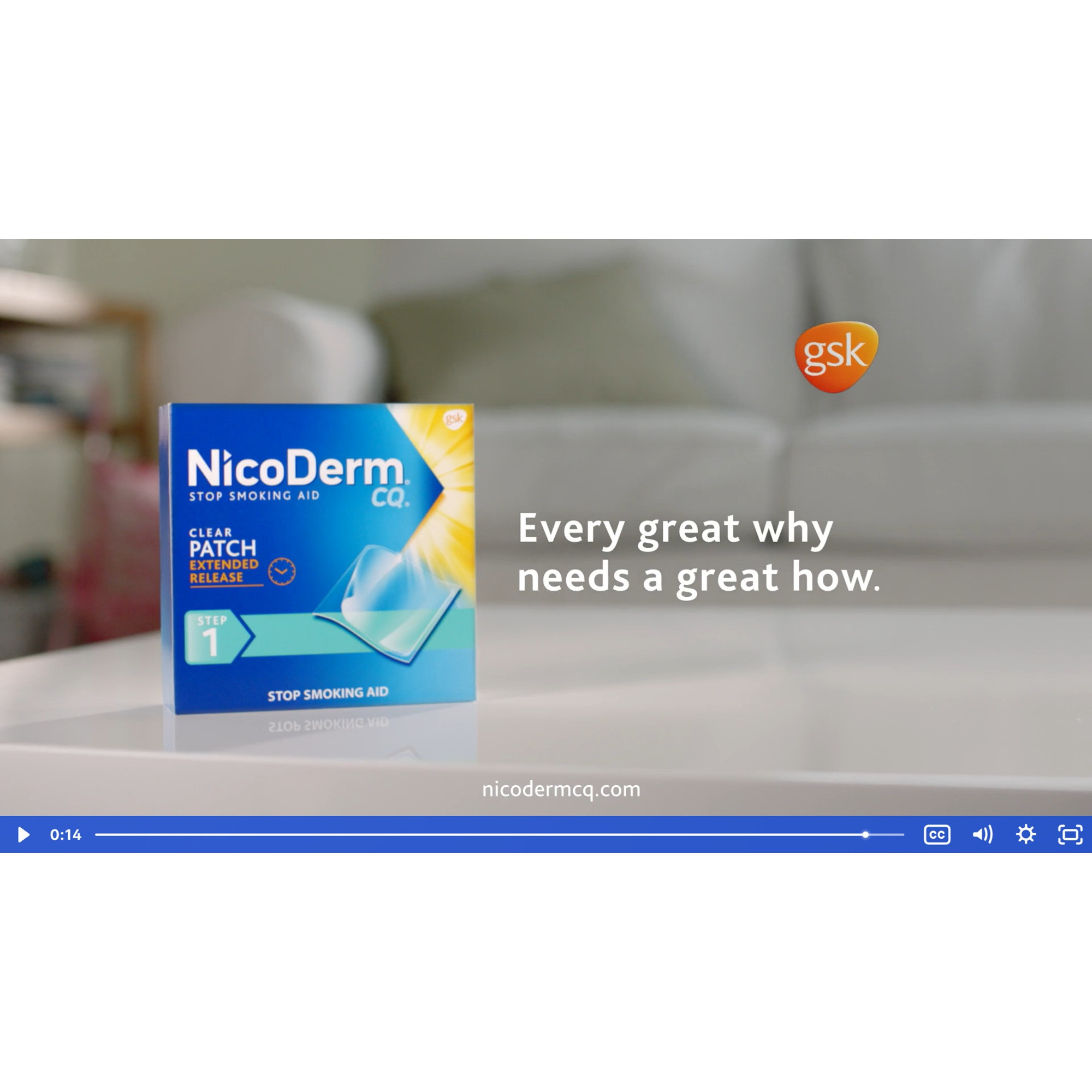 NicoDerm CQ Step 1 Nicotine Clear Patches to Quit Smoking 21 mg