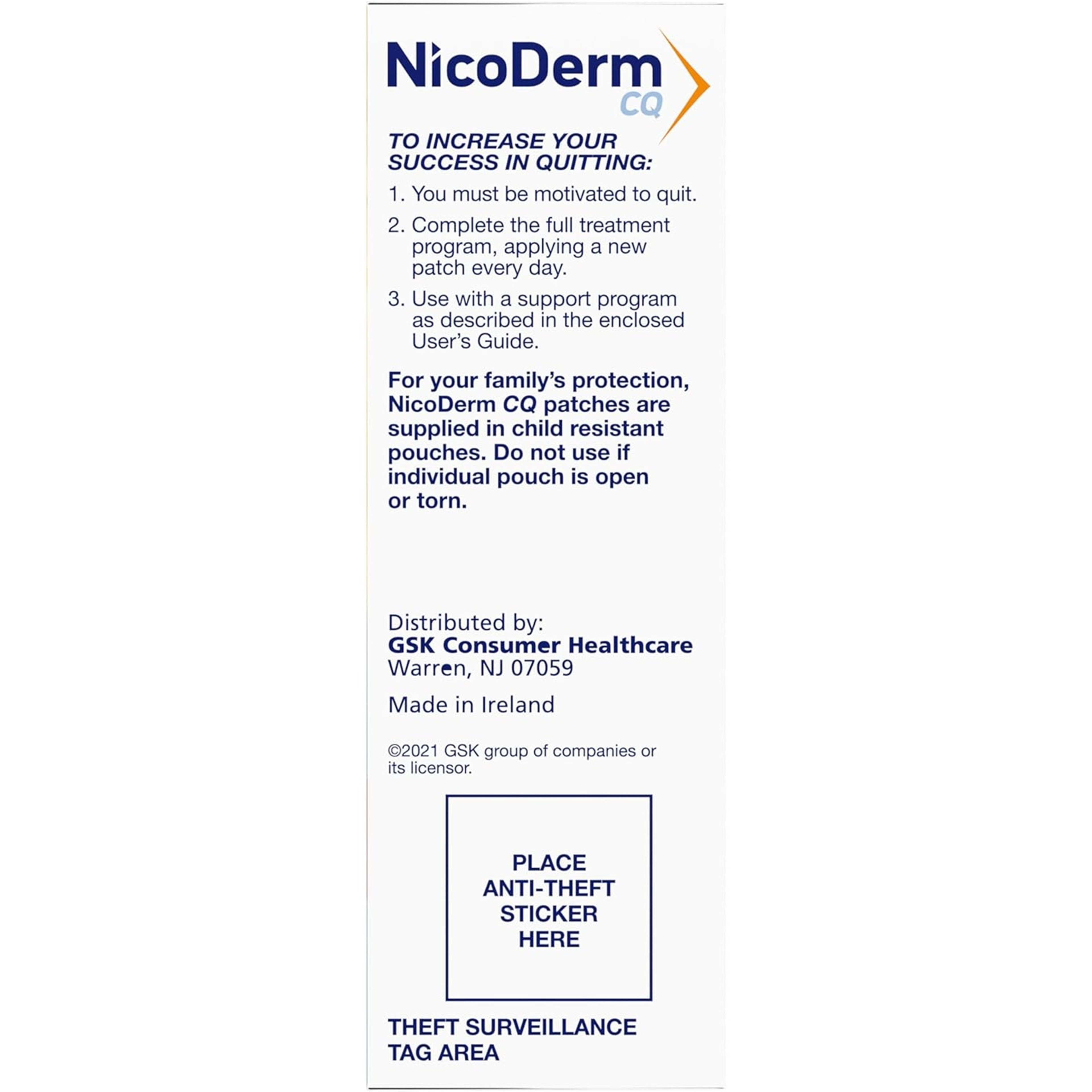 NicoDerm CQ Step 3 Nicotine Clear Patches to Quit Smoking 7 mg