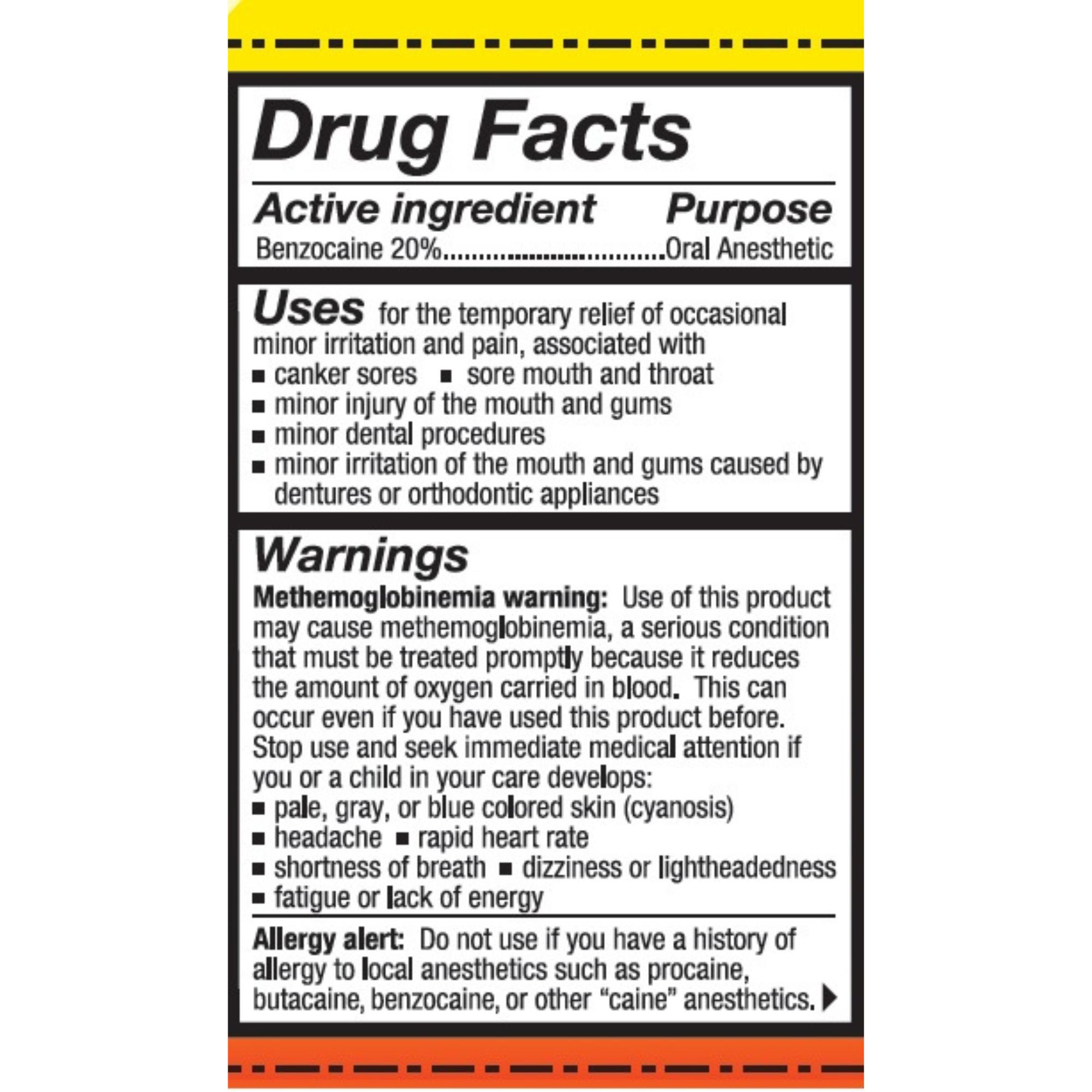 HurriCaine Benzocaine Oral Gel Pain Relief