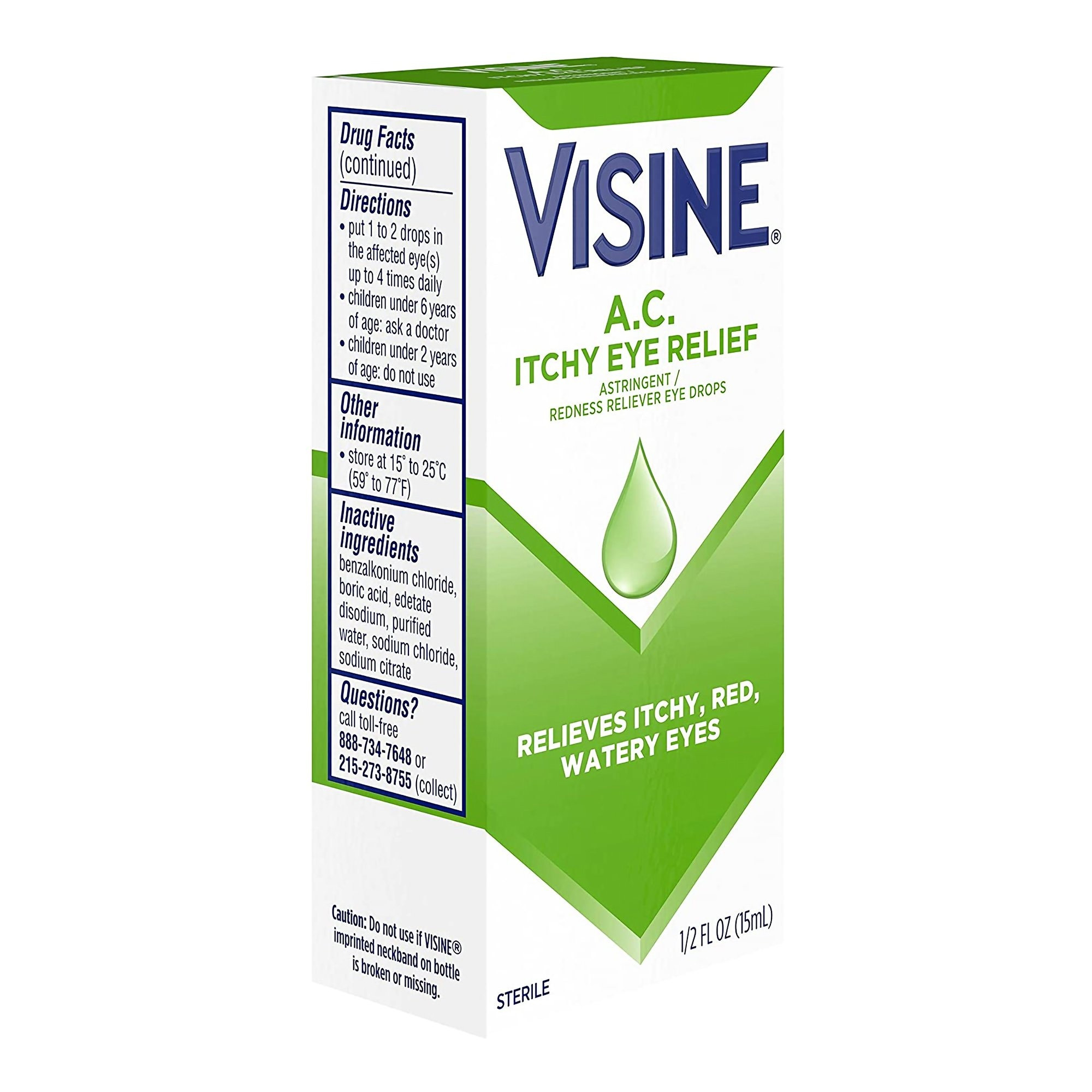 Visine AC Itchy Eye Relief Eye Drops