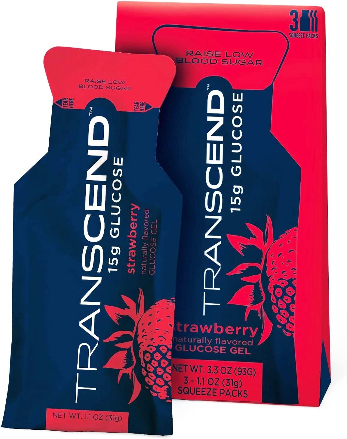 Transcend Glucose Supplement, Strawberry Flavor