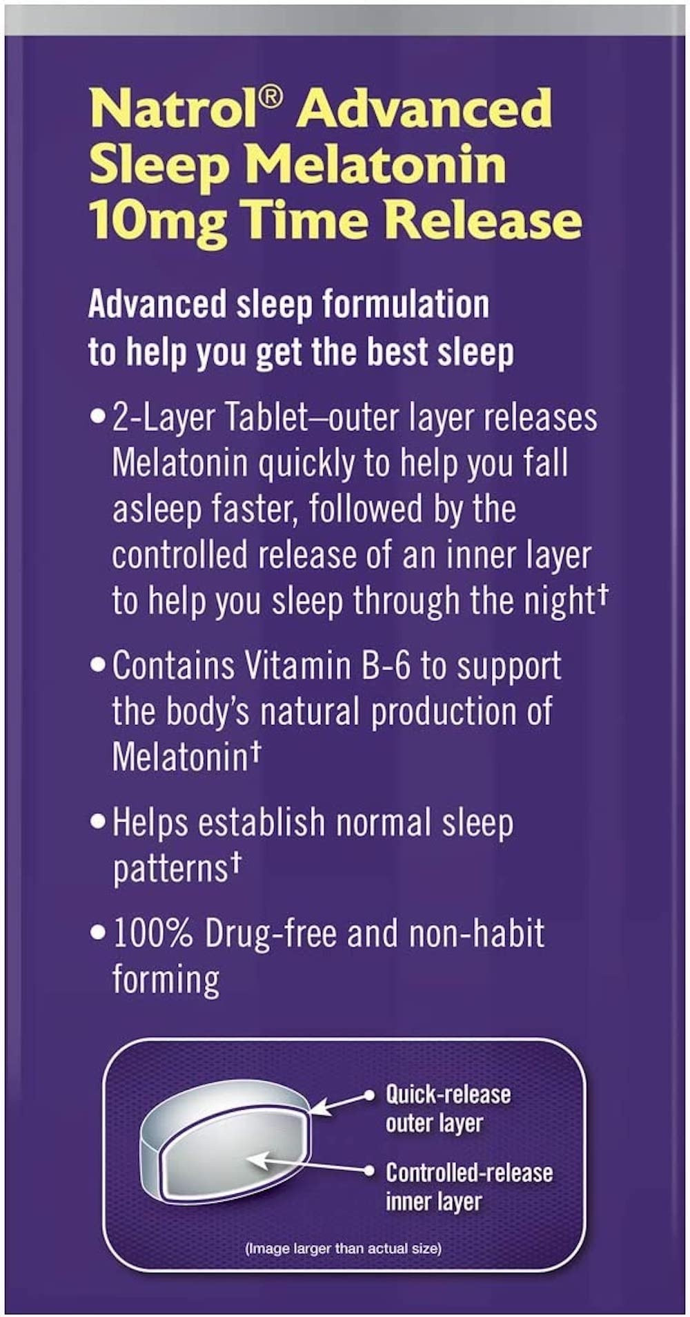 Natrol Melatonin Advanced Sleep Supplement