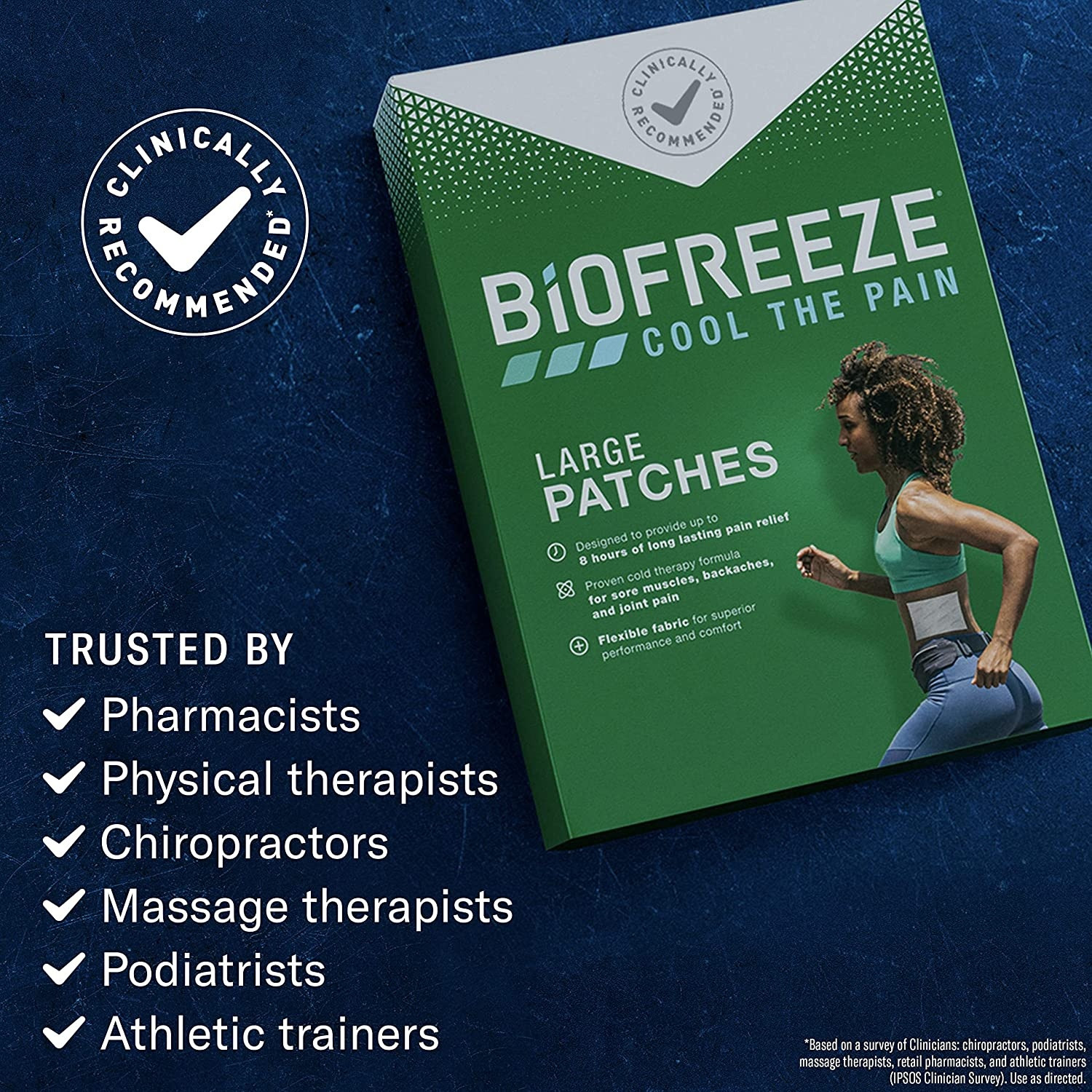 Biofreeze Topical Pain Relief 5% Strength Menthol Patches