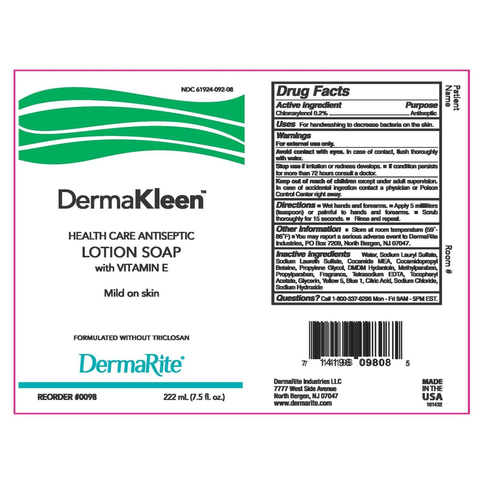 DermaKleen Antimicrobial Lotion Soap