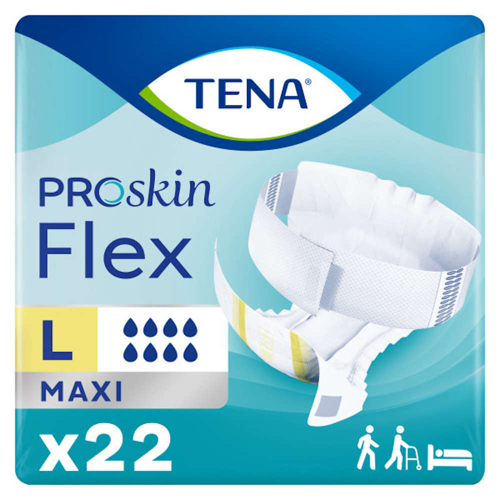 TENA ProSkin Flex（M）MAXI 62枚 TENA ProSkin Flex Maxi Adult Diapers, Maximum Absorbency