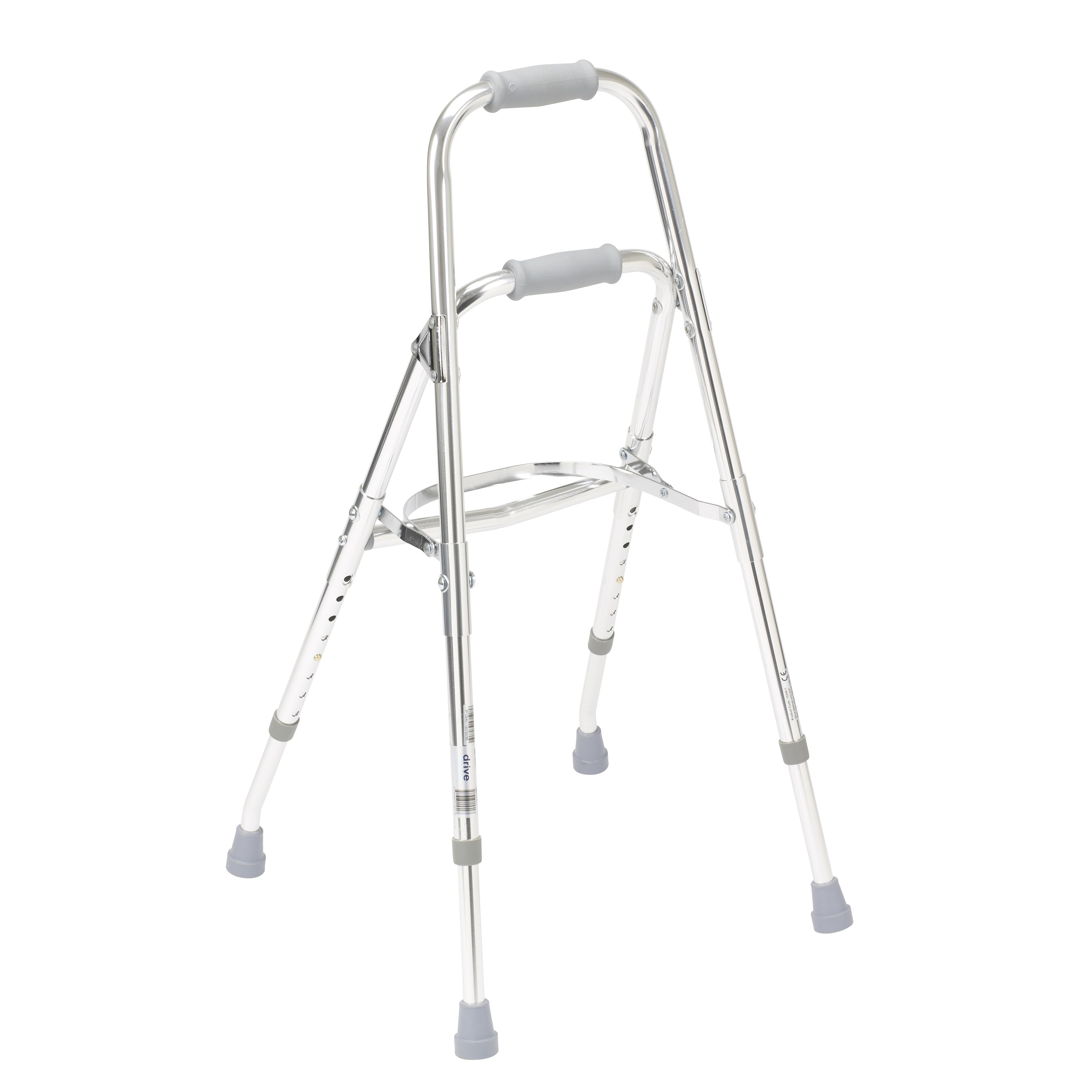 Drive Side Step Adjustable Height Folding Walker | Carewell