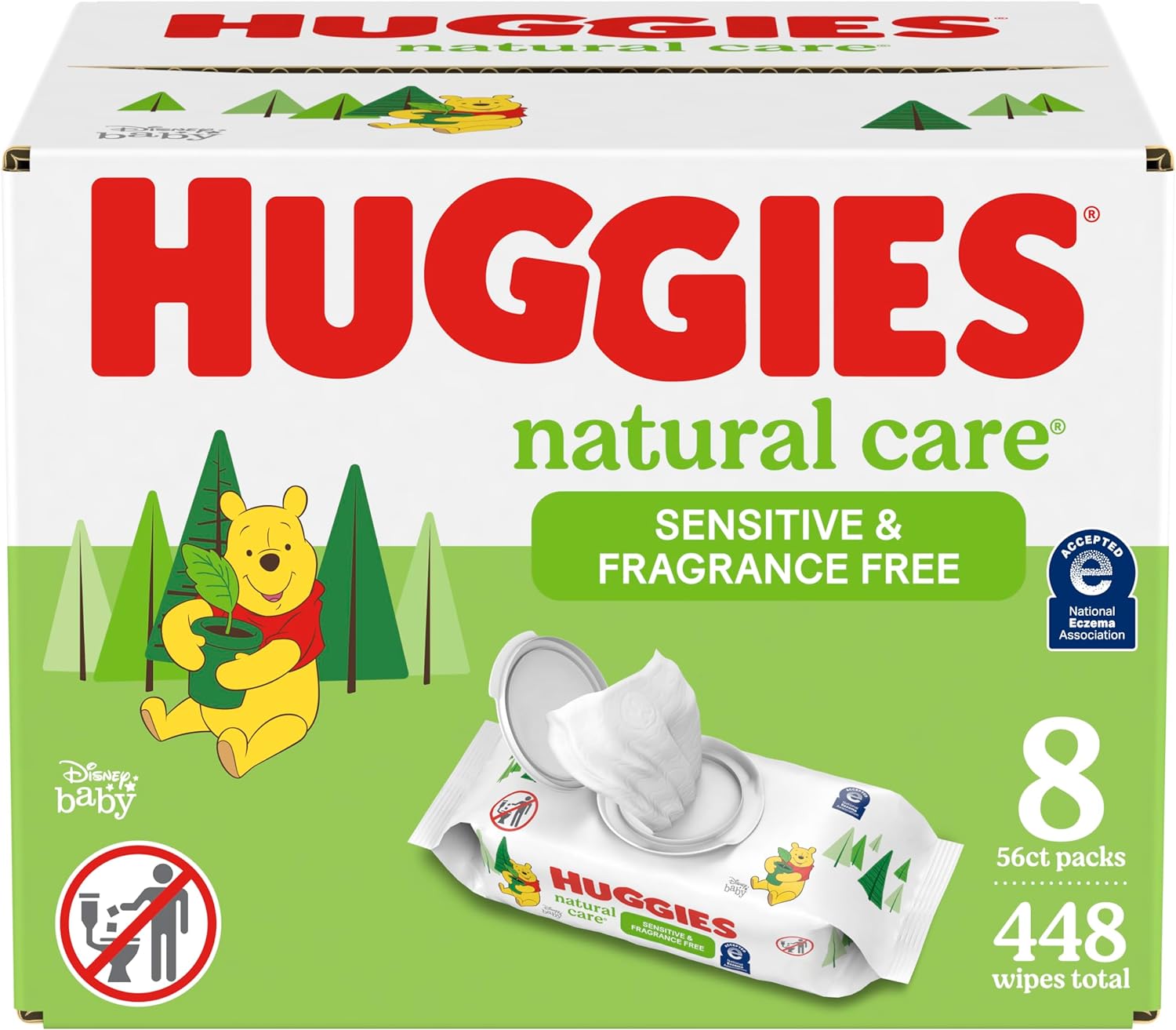 Huggies Natural Care Baby Wipe, Aloe/Vitamin E, Unscented