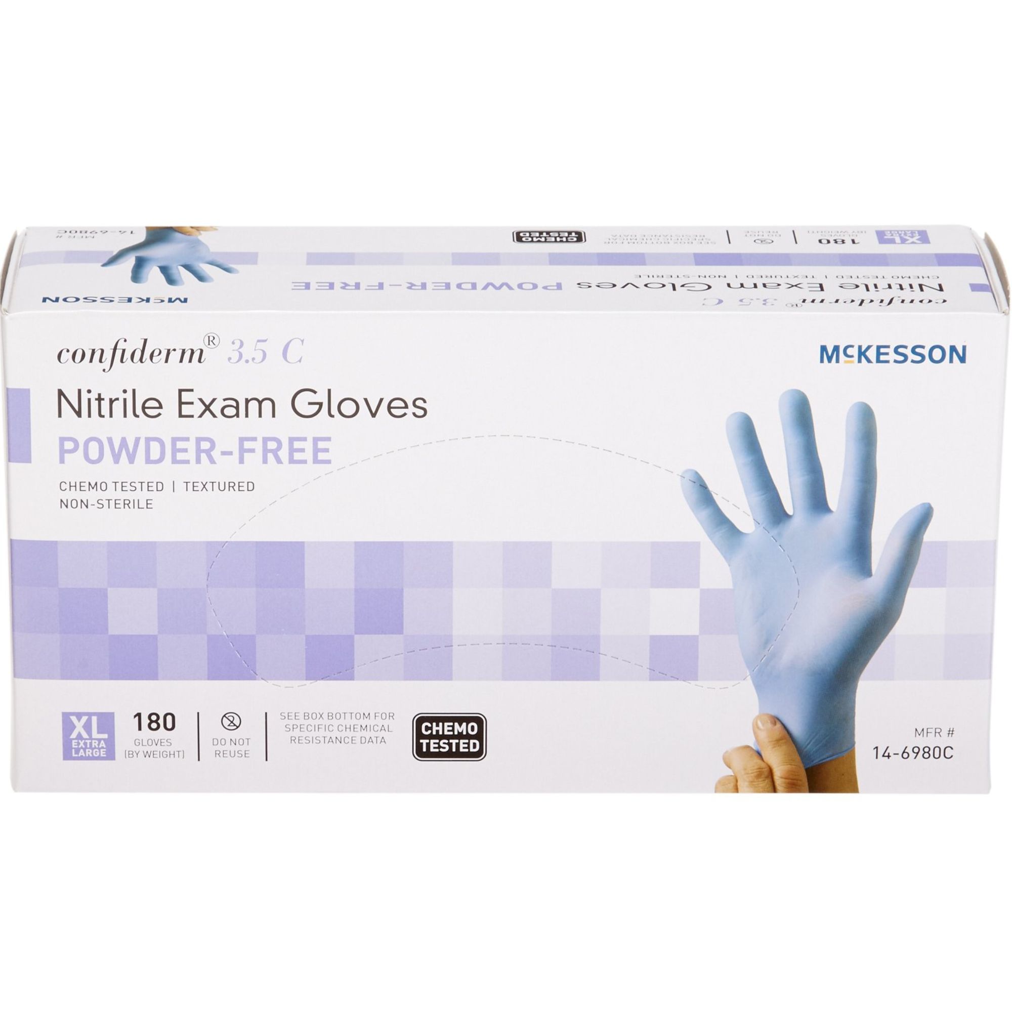 McKesson Confiderm 3.5C Nitrile Gloves | Shop at Carewell