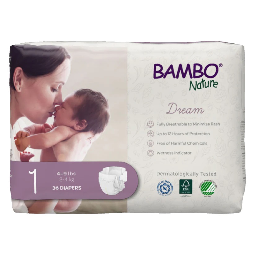 Bambo Nature Dream Eco-Friendly Diapers with Tabs, Heavy Absorbency