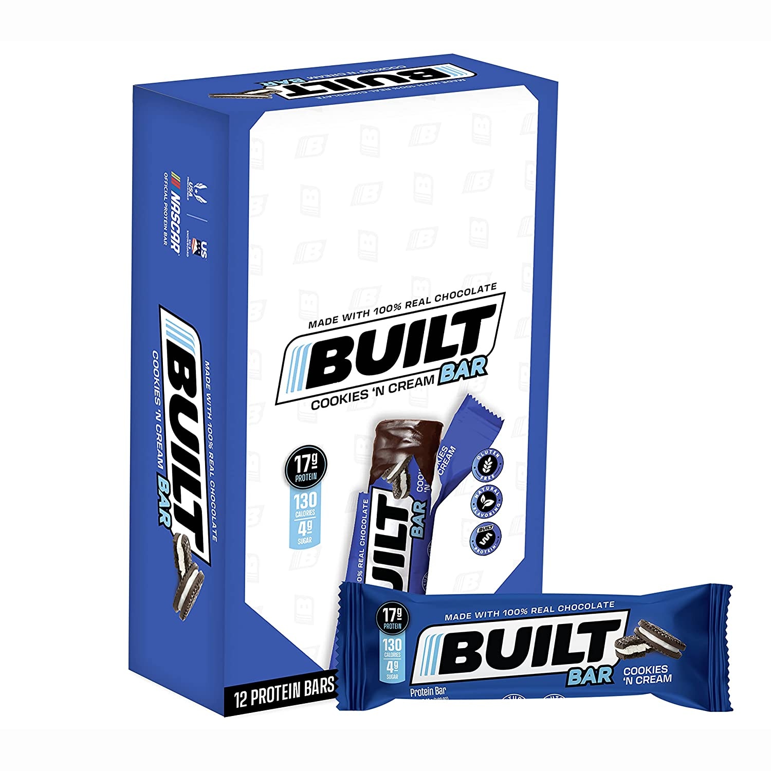 Built Bar Cookies N Cream Protein Bar | Shop at Carewell