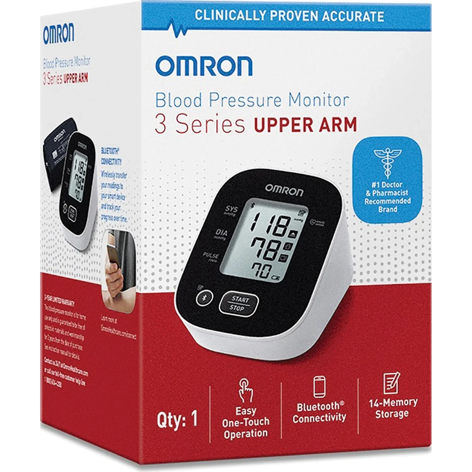 OMRON 3-Series Upper Arm Blood Pressure Monitor | Carewell