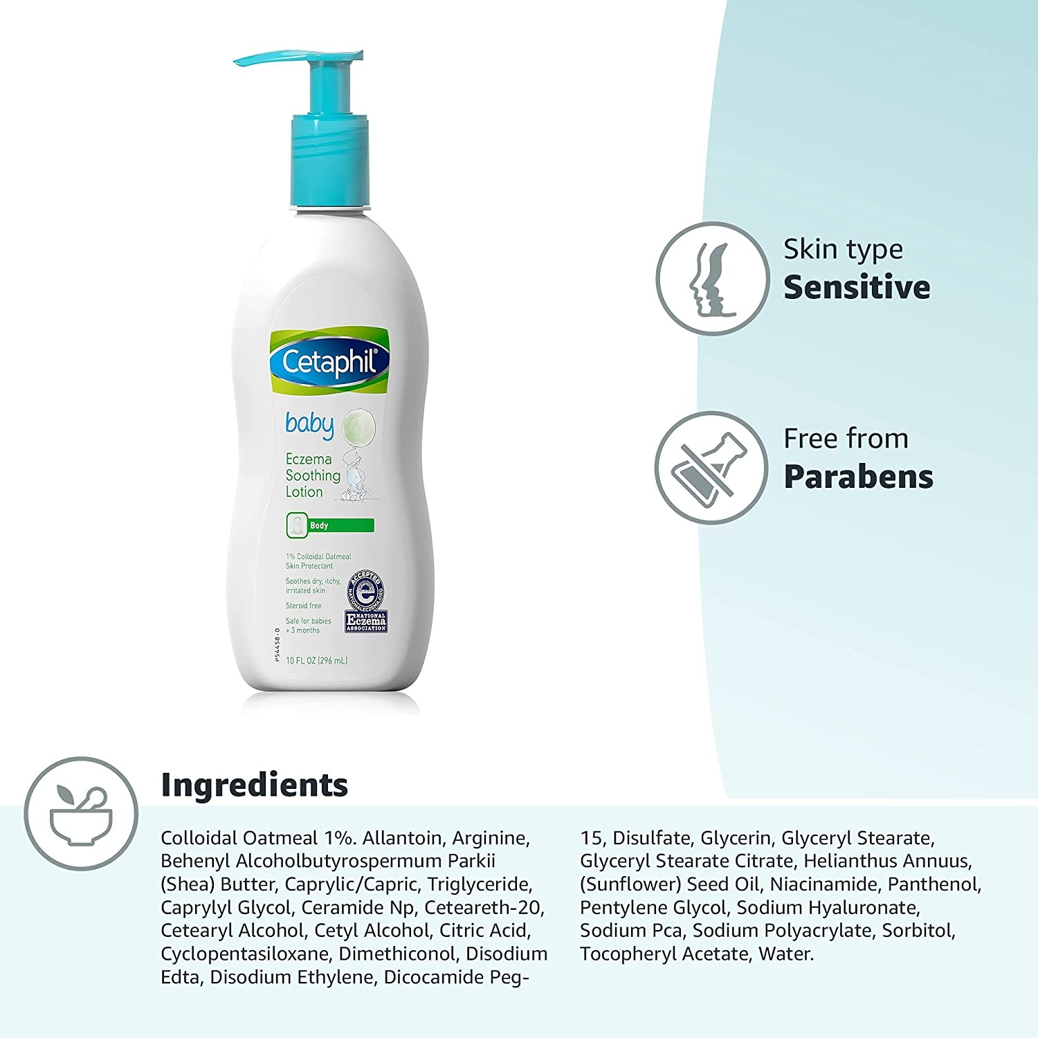 Cetaphil Baby Eczema Soothing Lotion with Colloidal Oatmeal