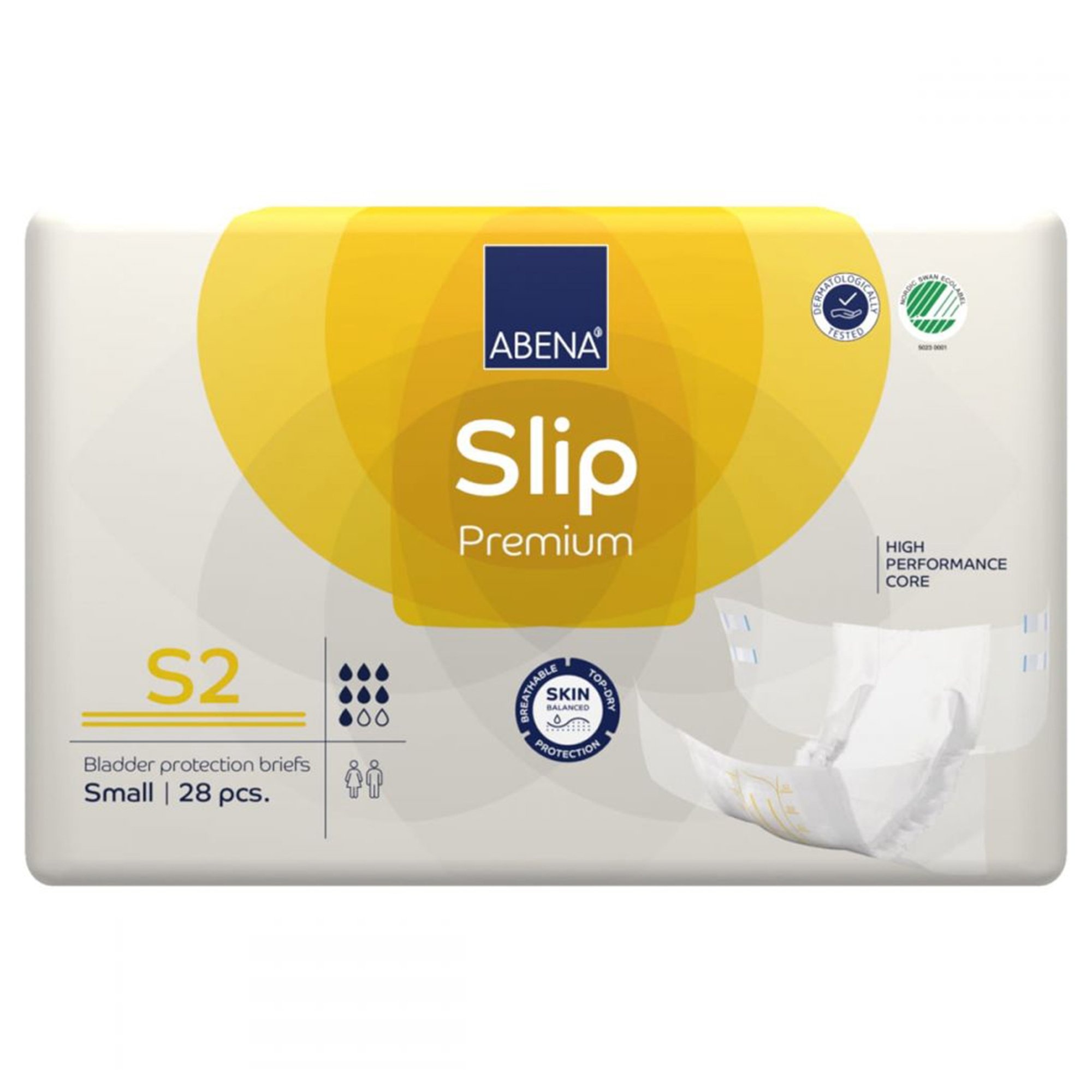  Abena Slip Premium Incontinence Briefs, Level 2, (Extra Small  To Extra Large Sizes), Small, 28 Count : Health & Household