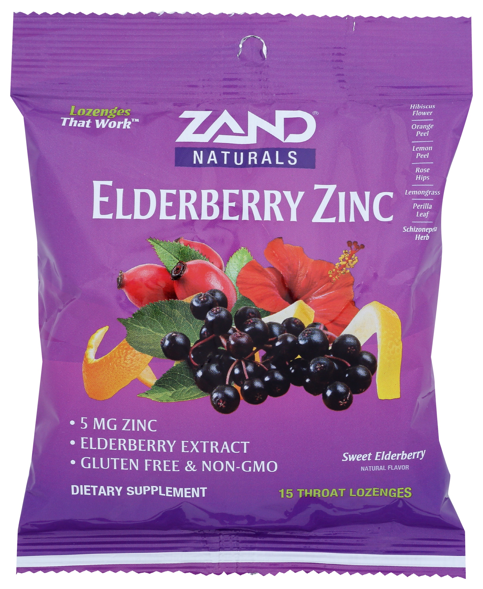 Zand Elderberry Zinc Lozenges Carewell