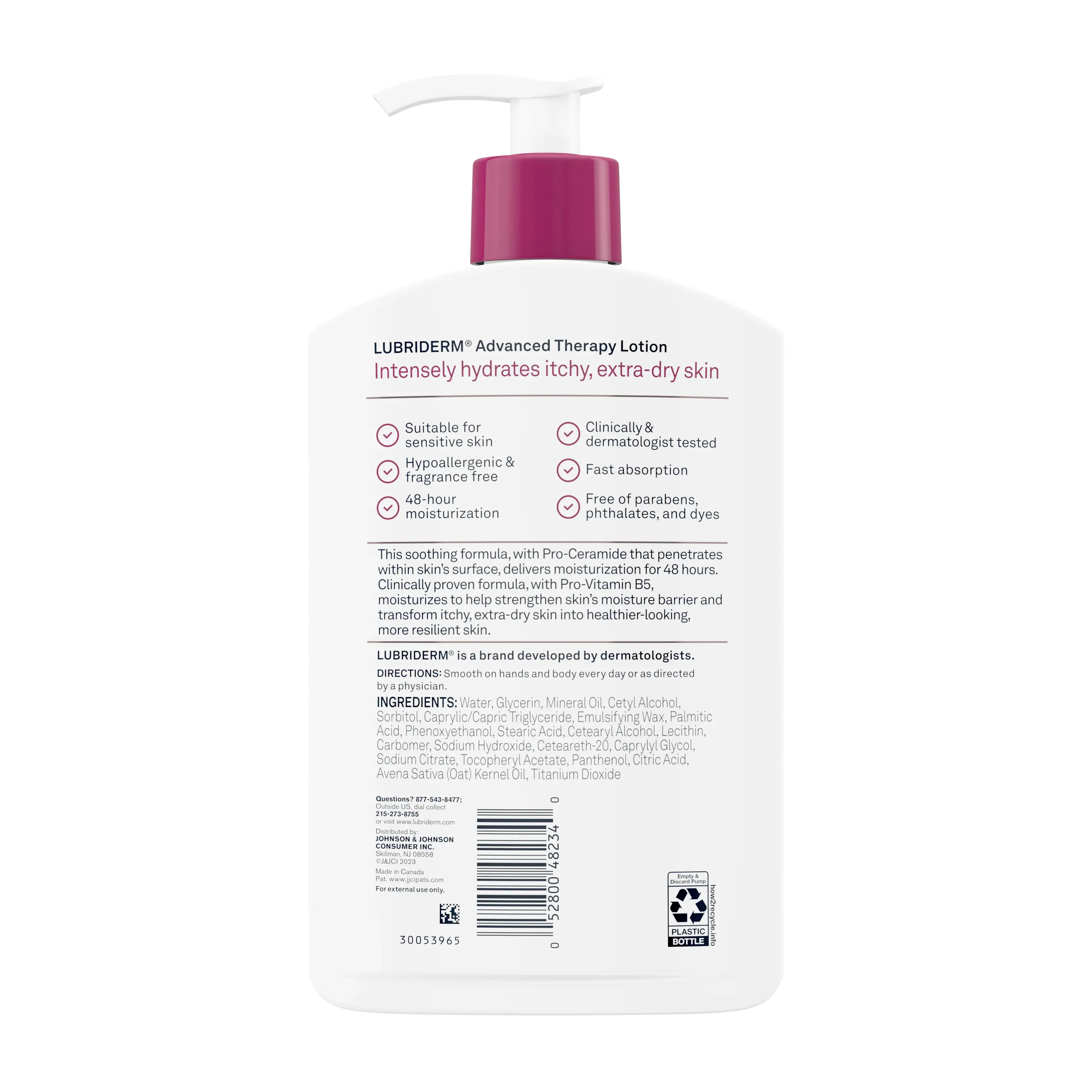 Lubriderm Advanced Therapy Lotion, Fragrance-Free | Carewell
