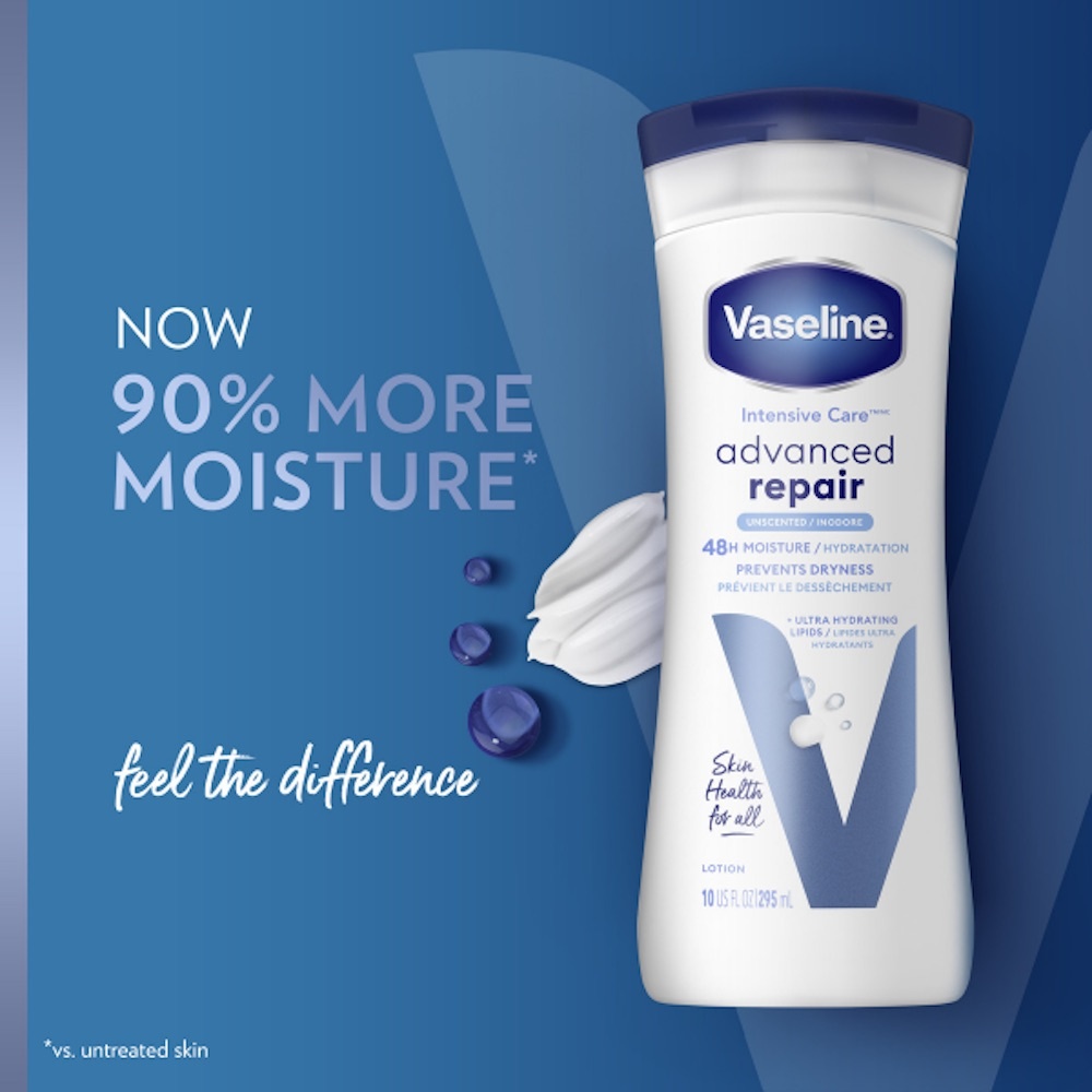 Vaseline Advanced Repair ボディクリーム Vaseline Intensive Care Body Lotion for Extra Dry Skin