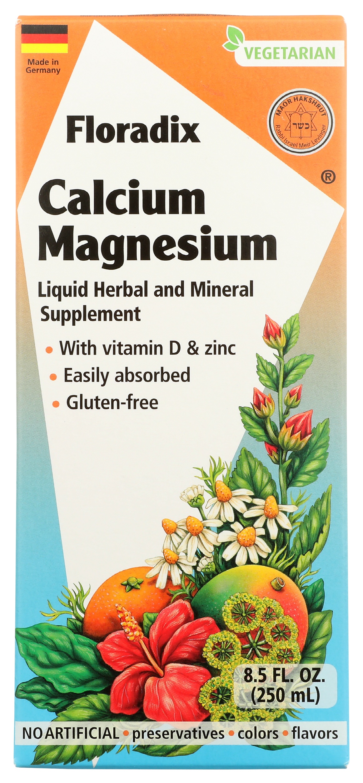 Floradix Calcium Magnesium Liquid Supplement Carewell
