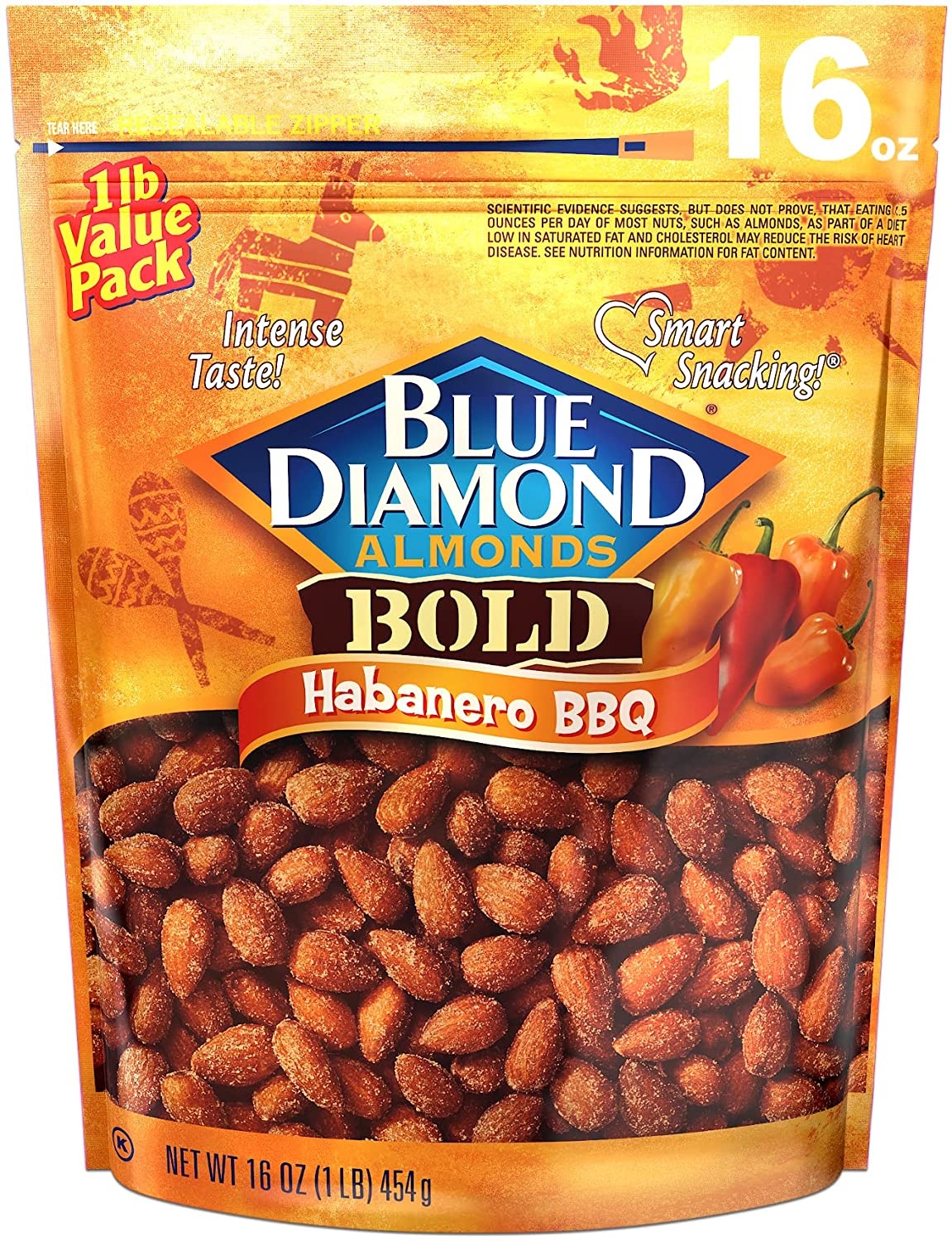 Blue Diamond Almonds Bold Habanero BBQ Carewell