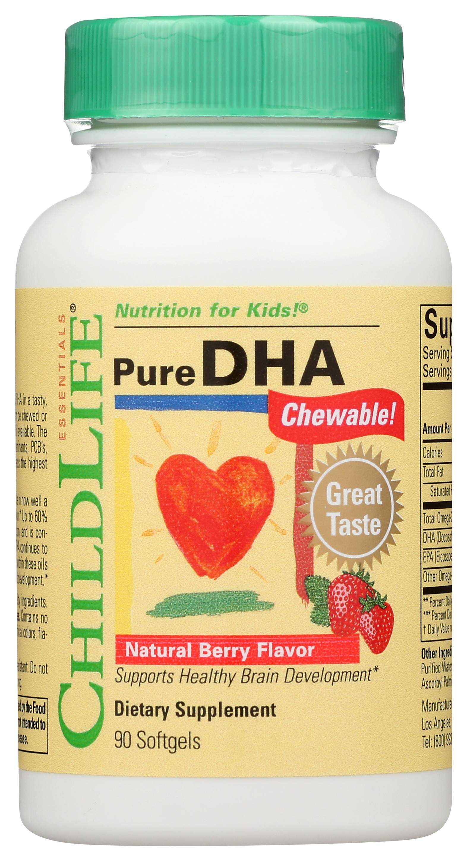 Childlife Essentials Pure DHA, Chewable Carewell