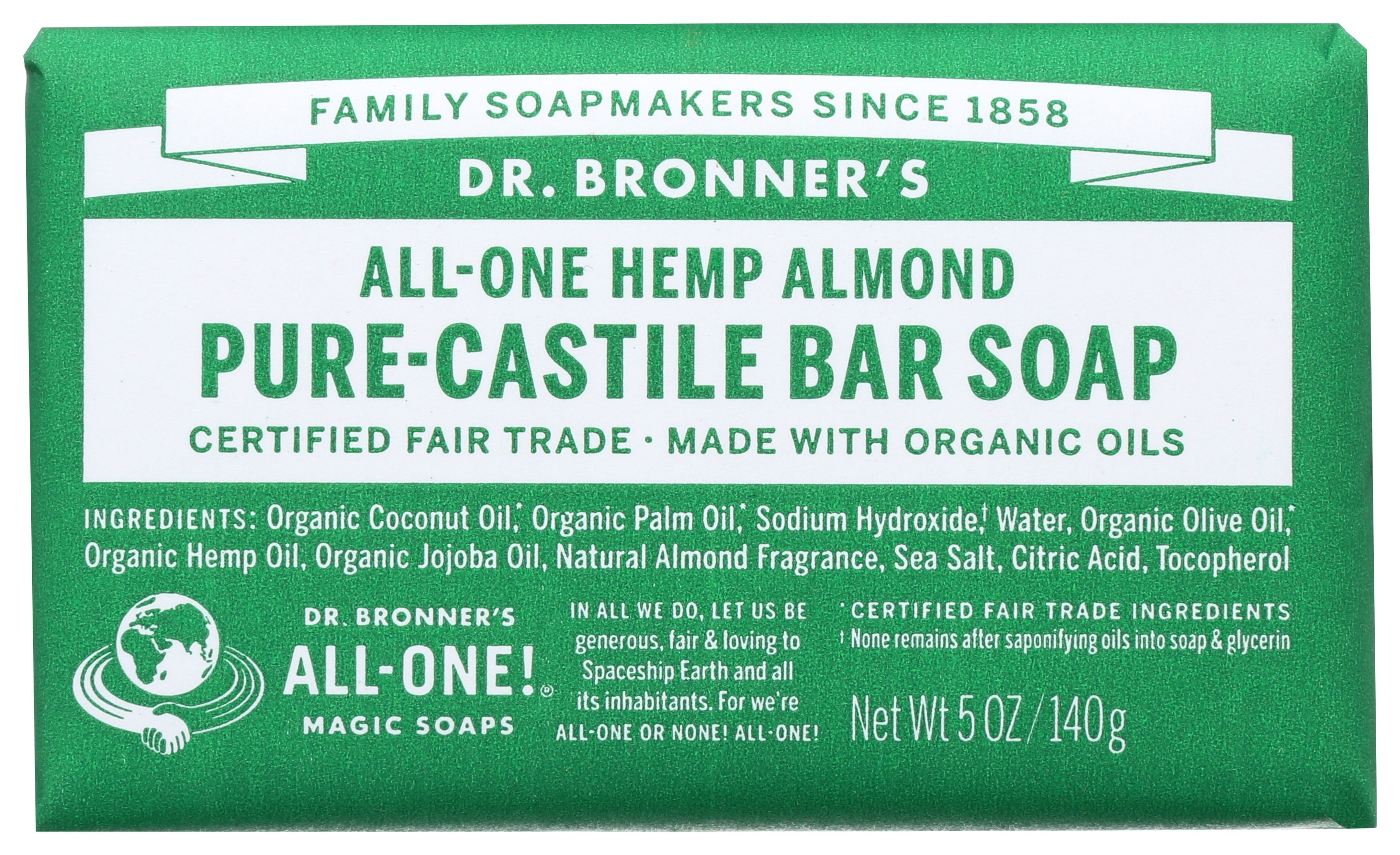 Dr. Bronner's Pure Castile Hemp Bar Soap Carewell