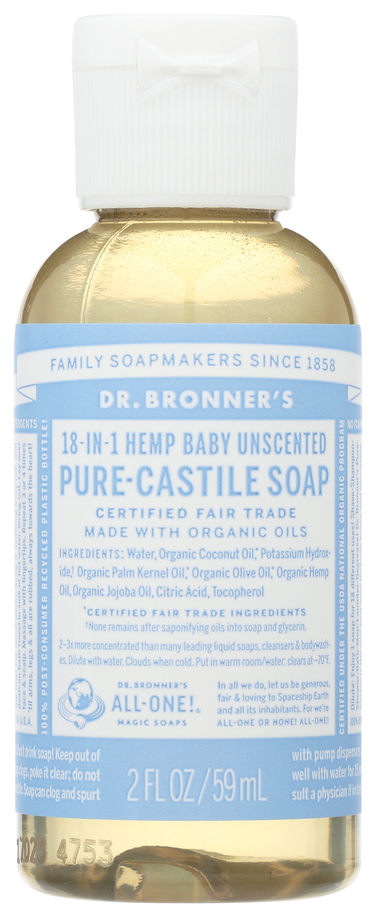 Dr. Bronner's Organic Baby Soap Carewell