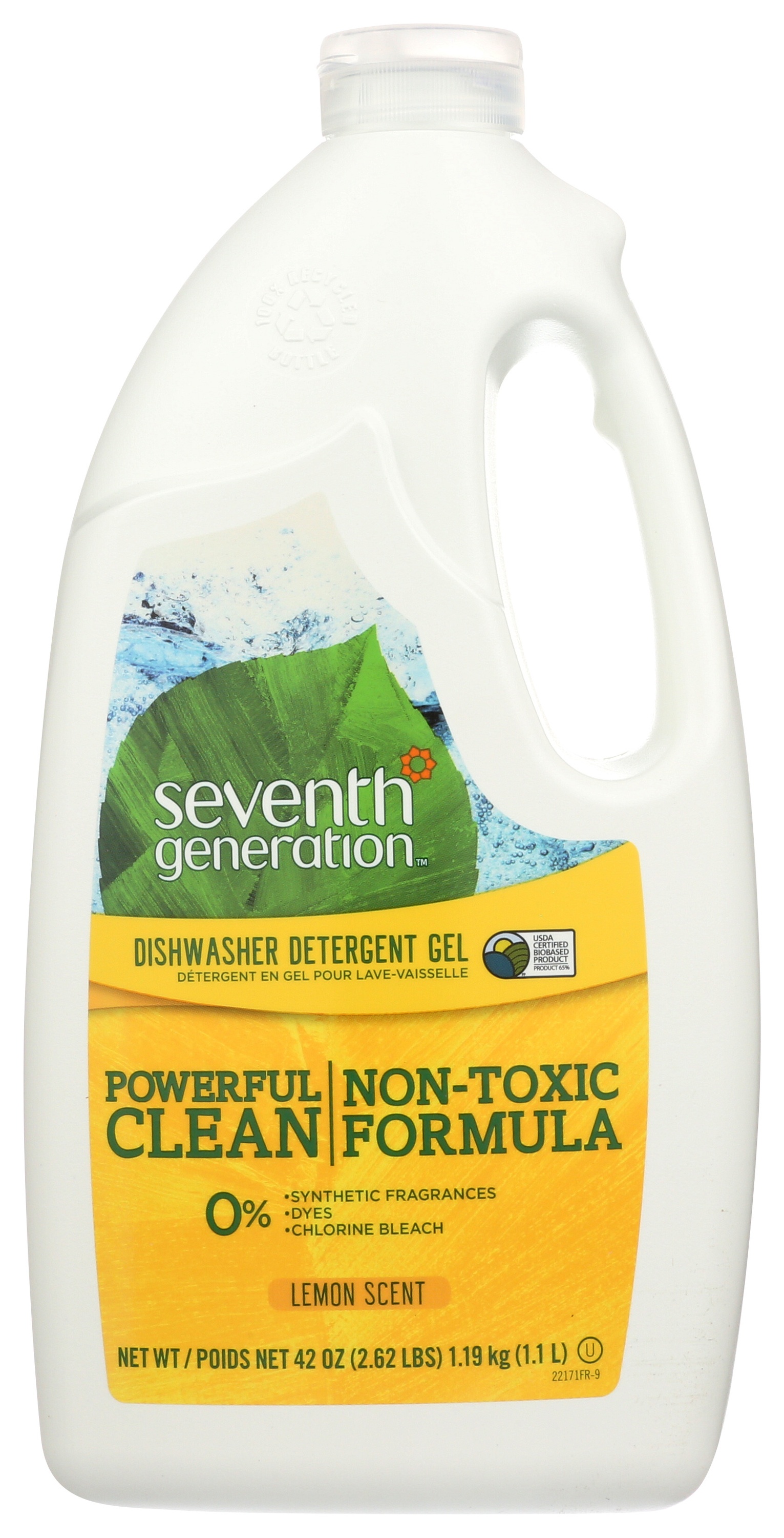 Seventh Generation Dishwasher Detergent Gel, Lemon Scent Carewell