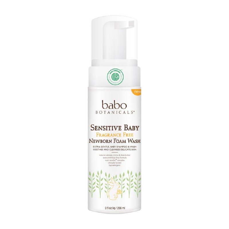 Babo Botanicals Sensitive Baby Newborn Foam Wash Carewell