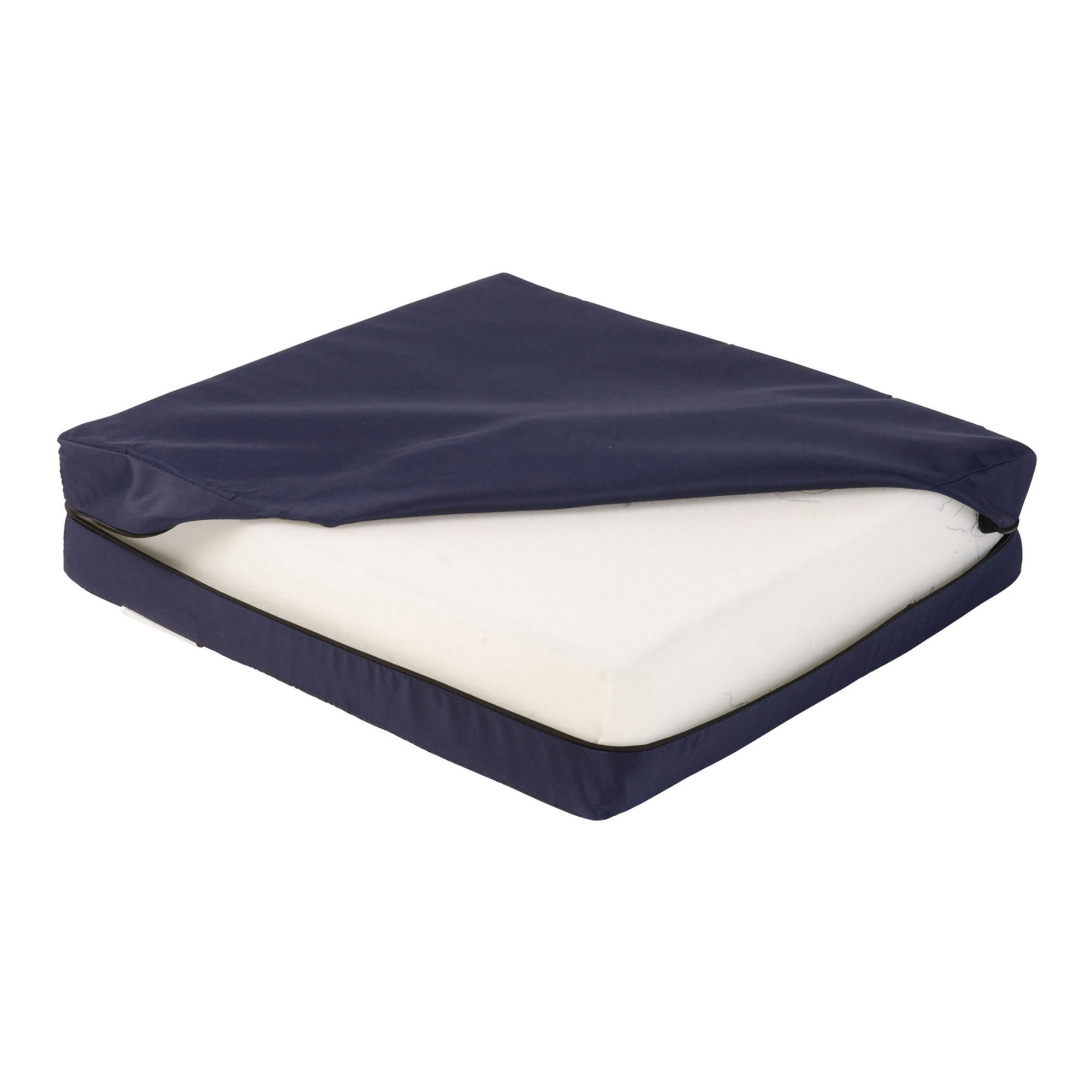 DMI Polyfoam Standard Wheelchair Seat Cushion, Navy