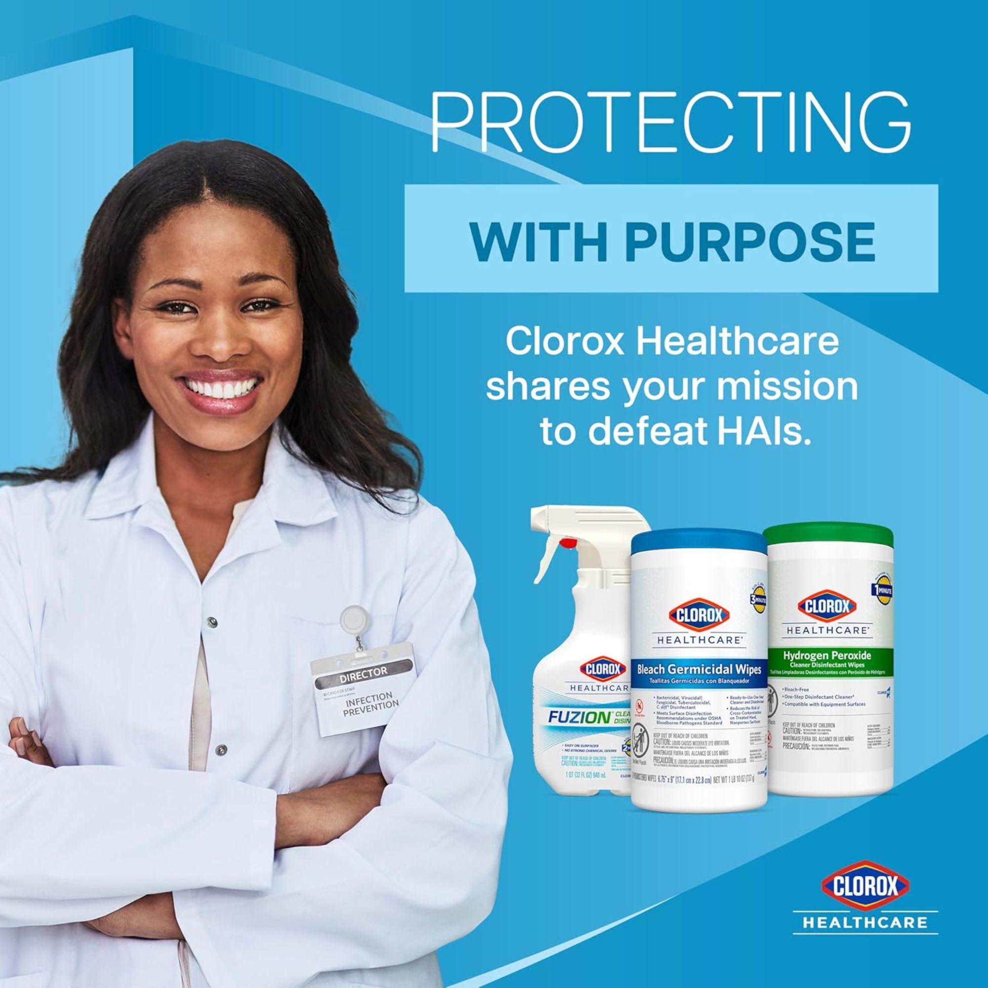 Clorox Healthcare VersaSure Alcohol Free Cleaner Disinfectant Wipes