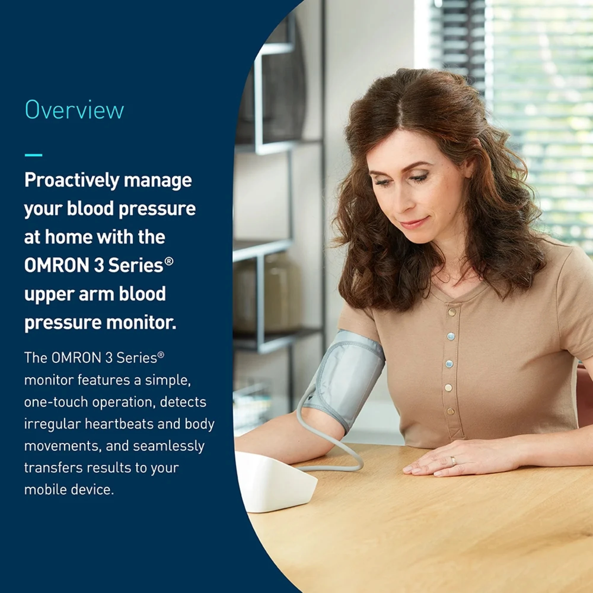 OMRON 3-Series Upper Arm Blood Pressure Monitor | Carewell