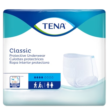 TENA Classic Protective Pull-Up Underwear, Moderate