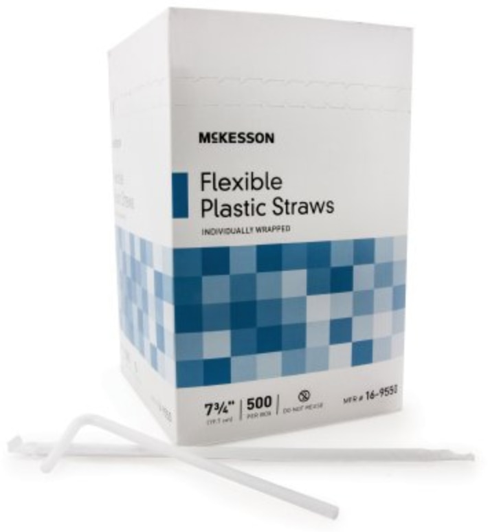 Reusable Plastic Straws 13 inch - Bendy Straws Drinking Plastic