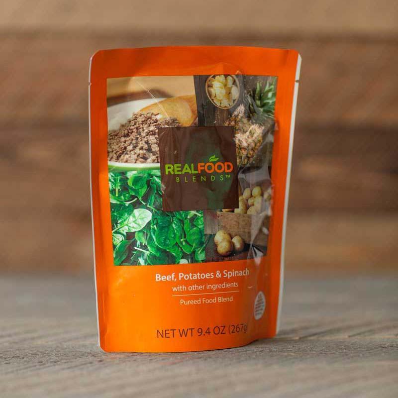 Real Food Blends Quinoa, Kale & Hemp Tube Feeding Formula 9.4 oz. Pouch
