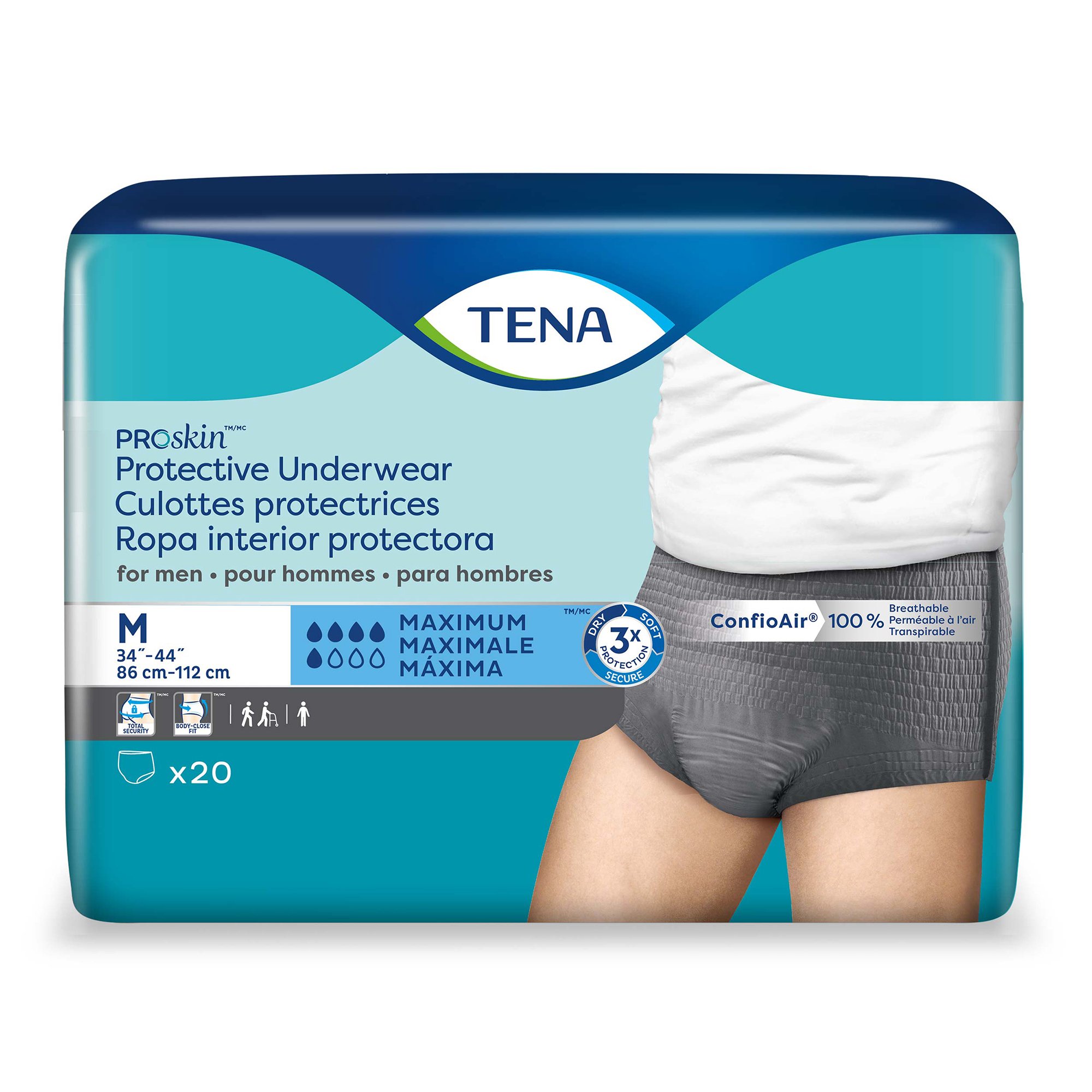 2 Pack Tena Men Incontinence Protective Guards Moderate/Level 3 Absorbency  48 Ea 