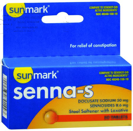 Sunmark Senna S Stool Softener Tablets Carewell