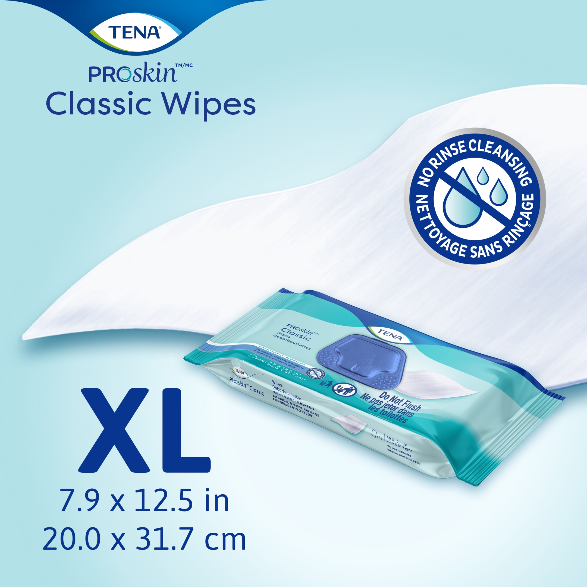 TENA ProSkin Classic Premoistened Adult Wipes | Carewell