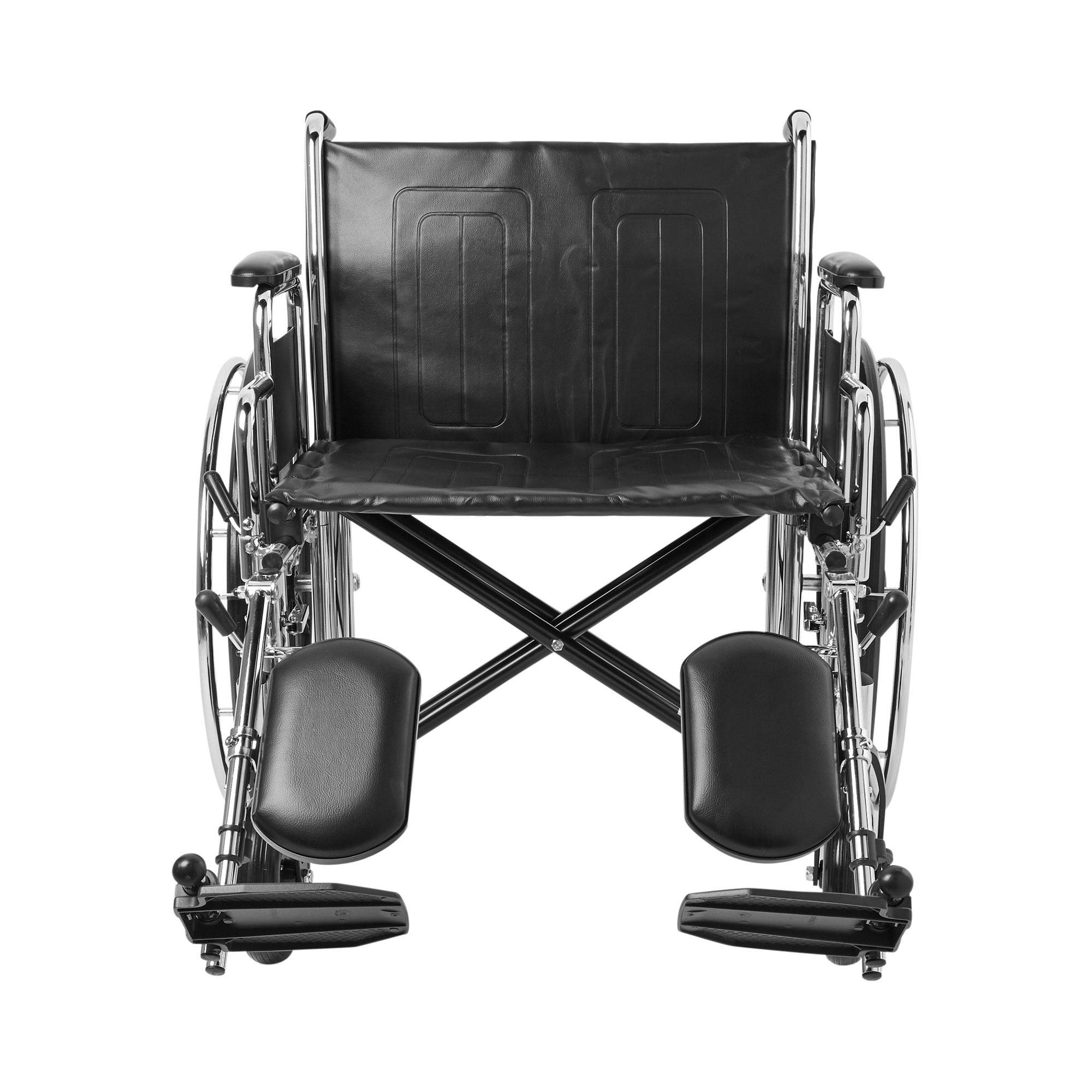 McKesson Bariatric Dual Axle Desk Length Wheelchair