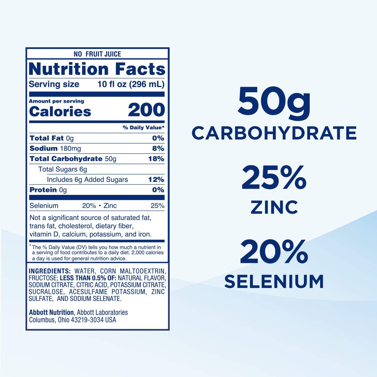 Calories in Ensure Ensure Clear and Nutrition Facts