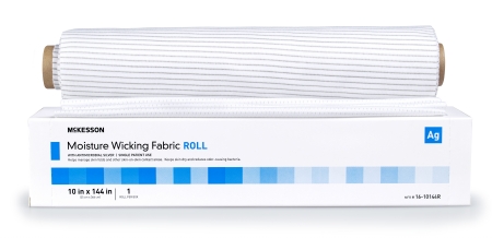 Woolsonページ McKesson Silver Moisture Wicking Fabric, 10 X 144 Inch Roll