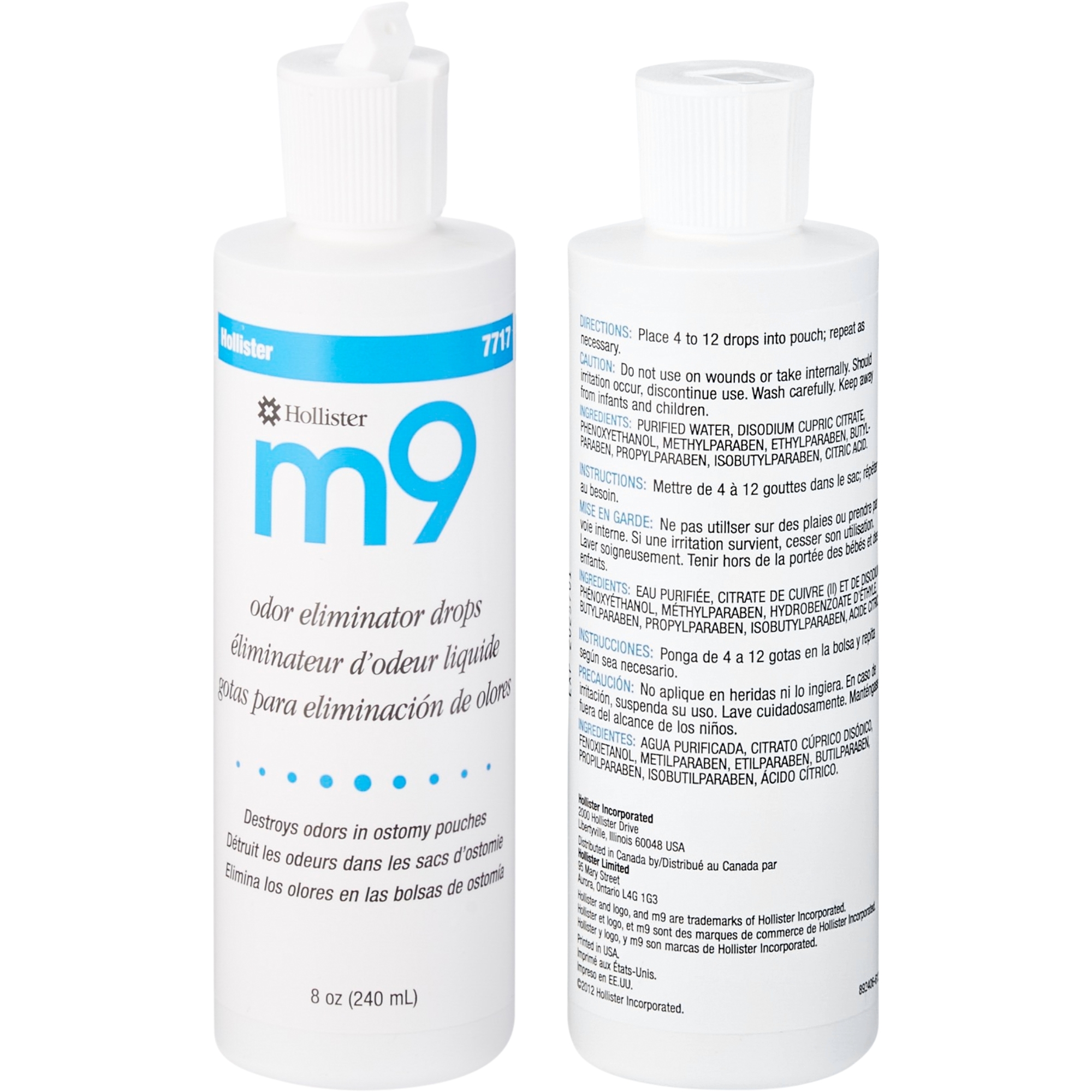 Hollister M9 Odor Eliminator Drops, 8 oz. | Shop at Carewell