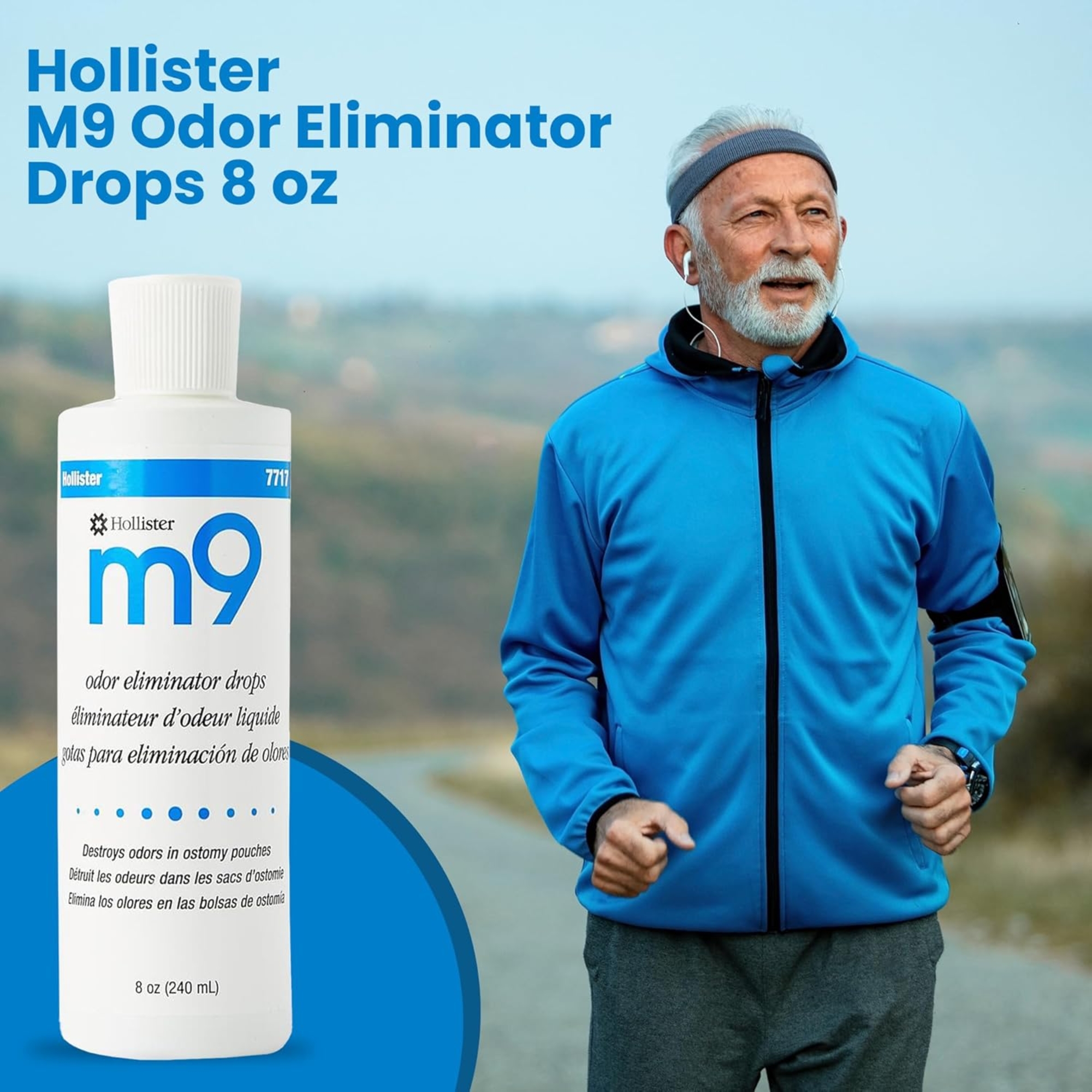 Hollister M9 Odor Eliminator Drops, 8 oz. | Shop at Carewell