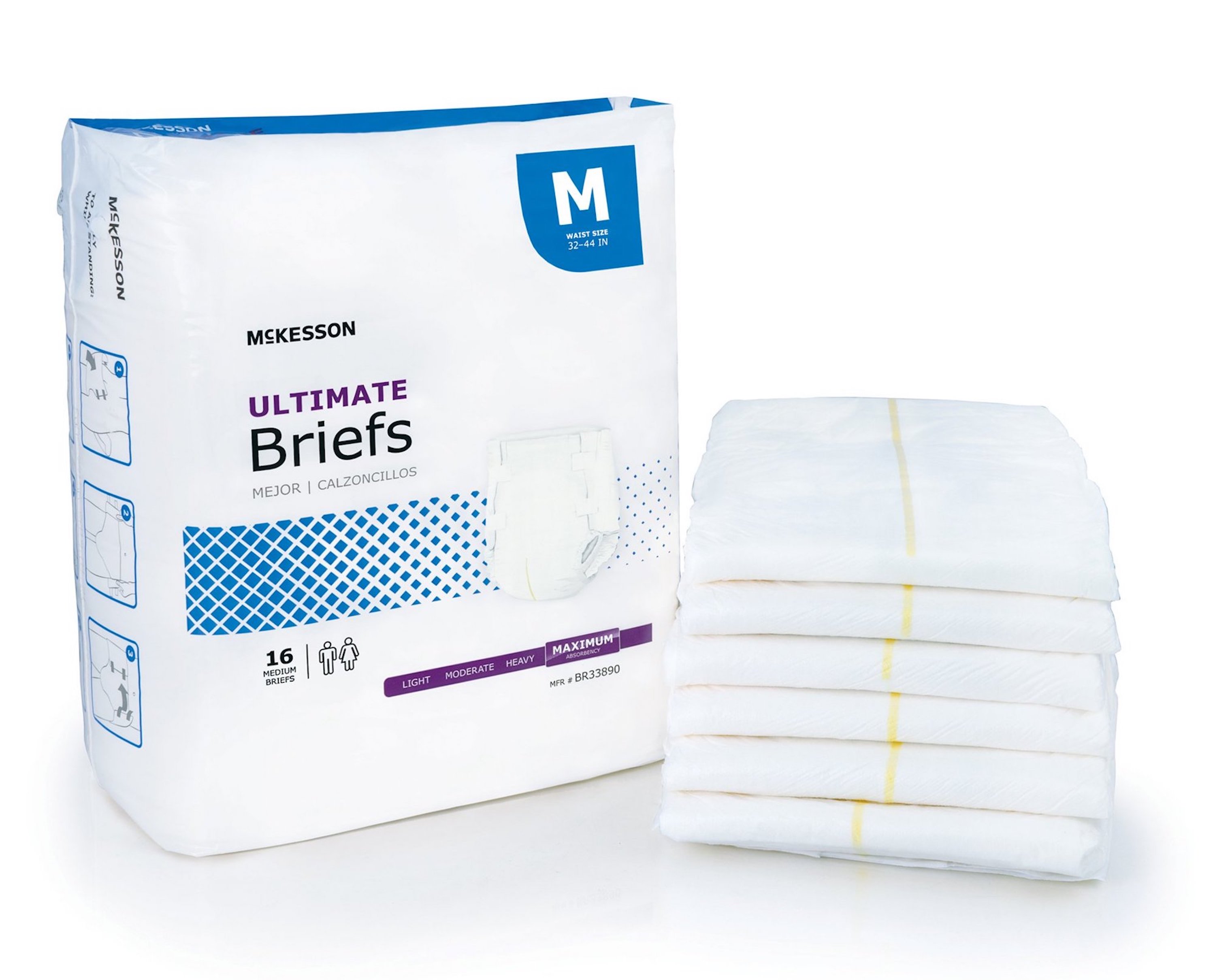 Tranquility Essential Breathable Brief Adult Diapers with Tabs