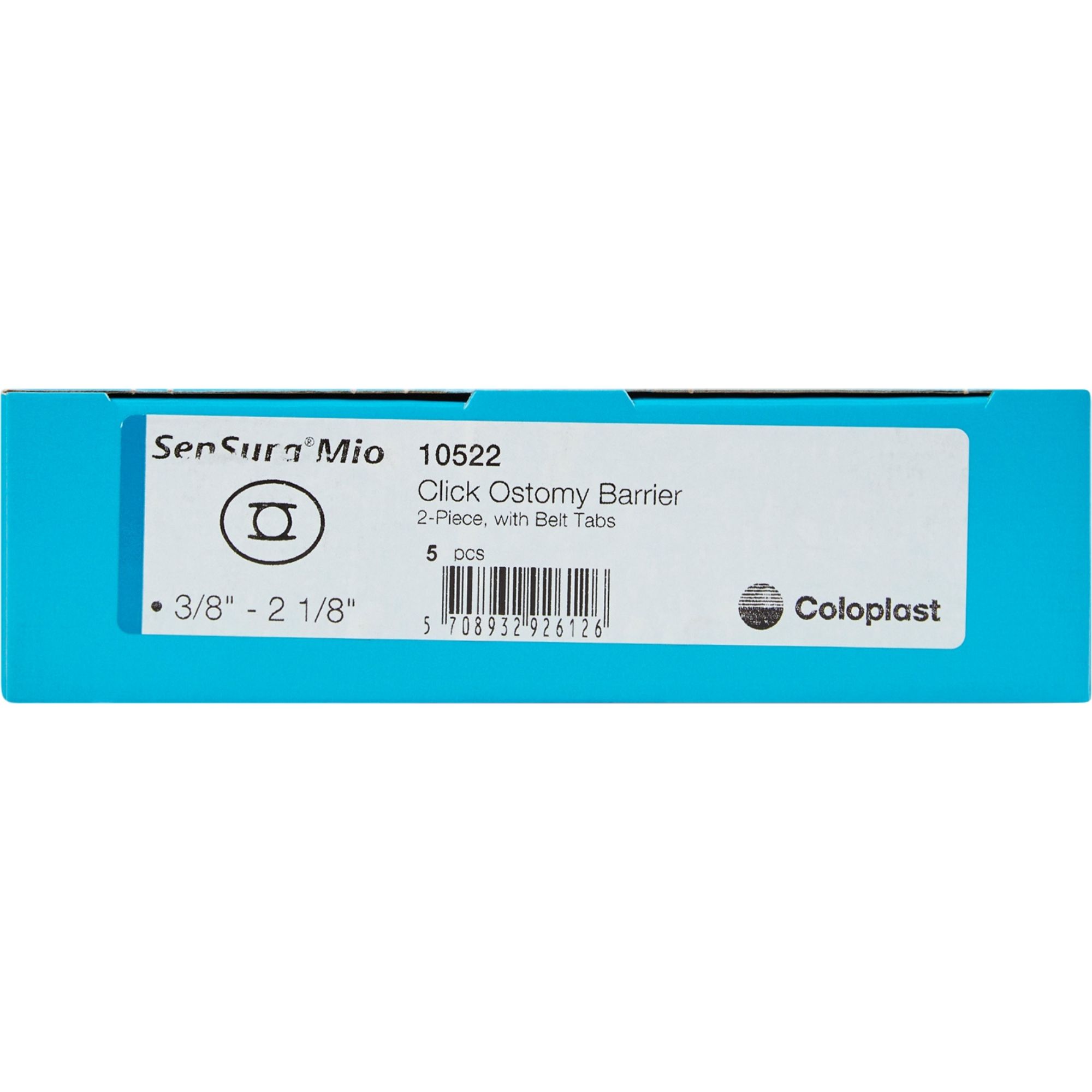 Coloplast SenSura Mio Click Ostomy Barrier, Cut-to-fit, Belt Tabs