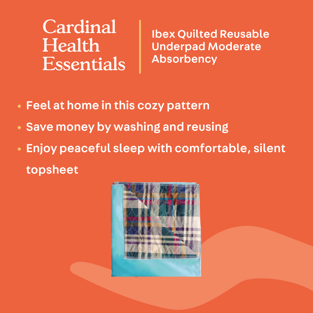 Cardinal Health Essentials Reusable Underpads Incontinent Bed Pads