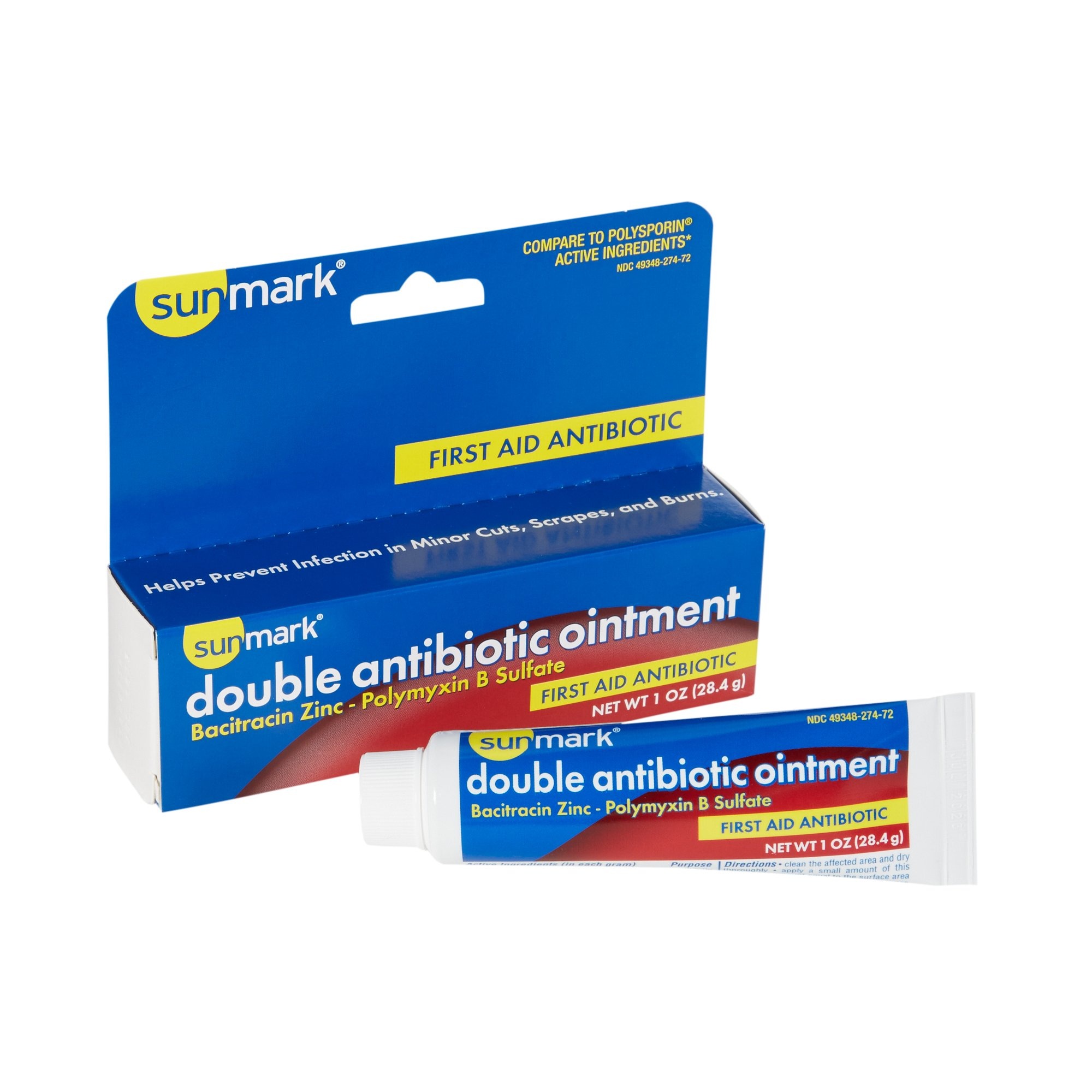 Sunmark Double Antibiotic Ointment, 1 oz. Carewell