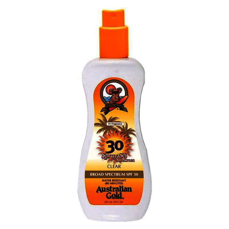 Australian Gold Sunscreen Spray Gel, SPF 30, 8 oz. Carewell