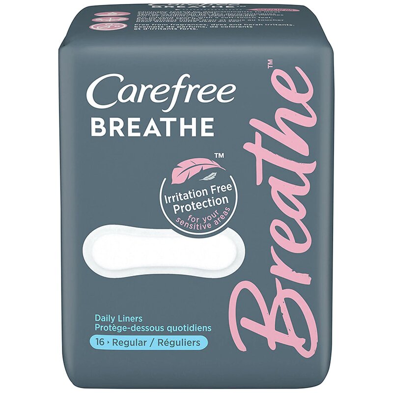 Carefree Breathe Wrapped Liners, Regular Absorbency Carewell
