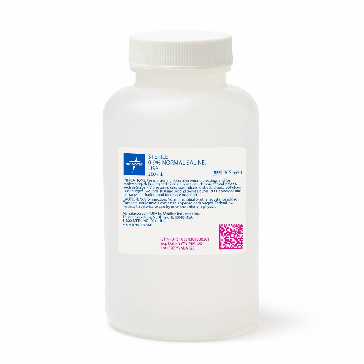 Medline 0.9 Normal Sterile Saline Solution, USP Carewell