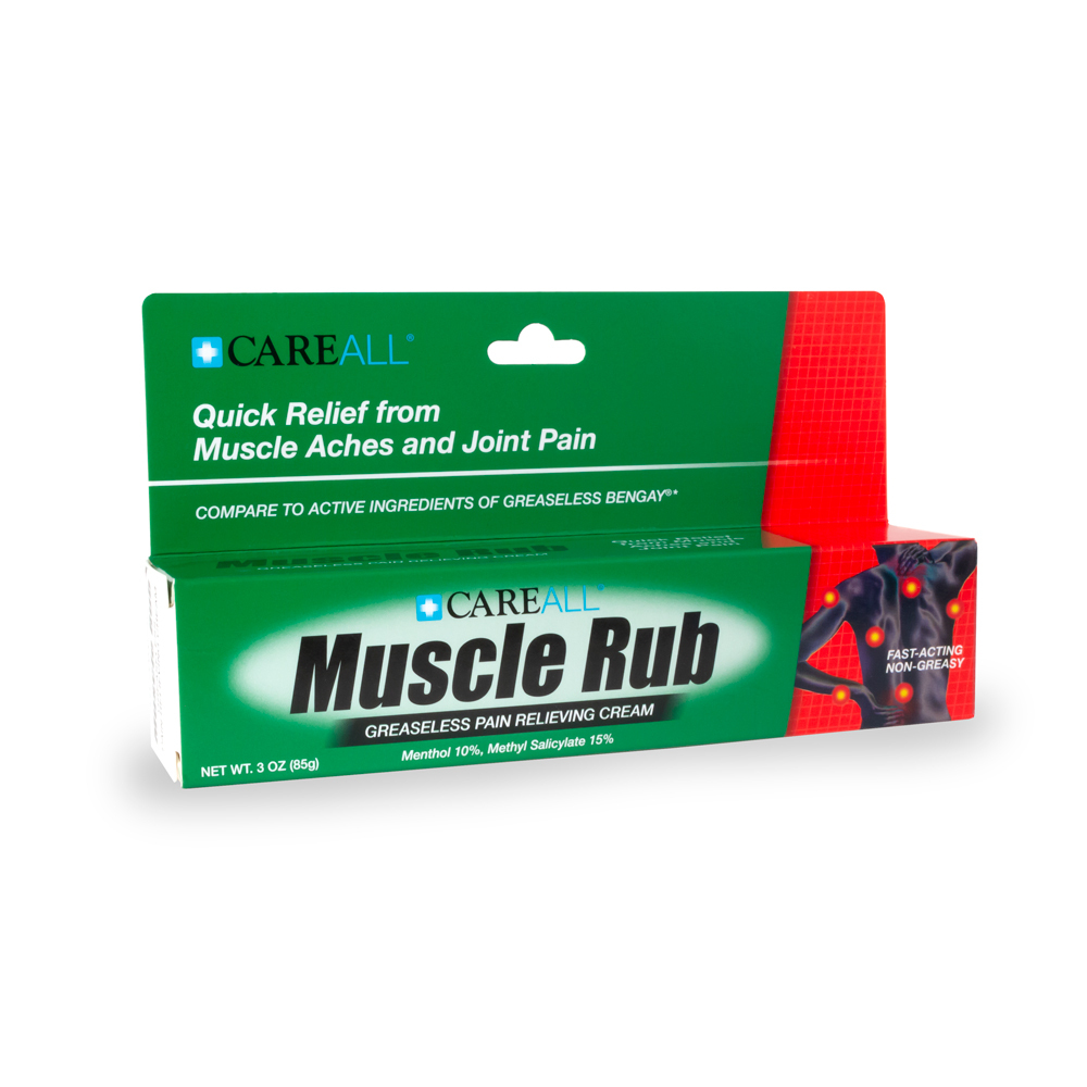 CareAll Muscle Rub Topical Pain Relief Cream, Ultra Strength Carewell