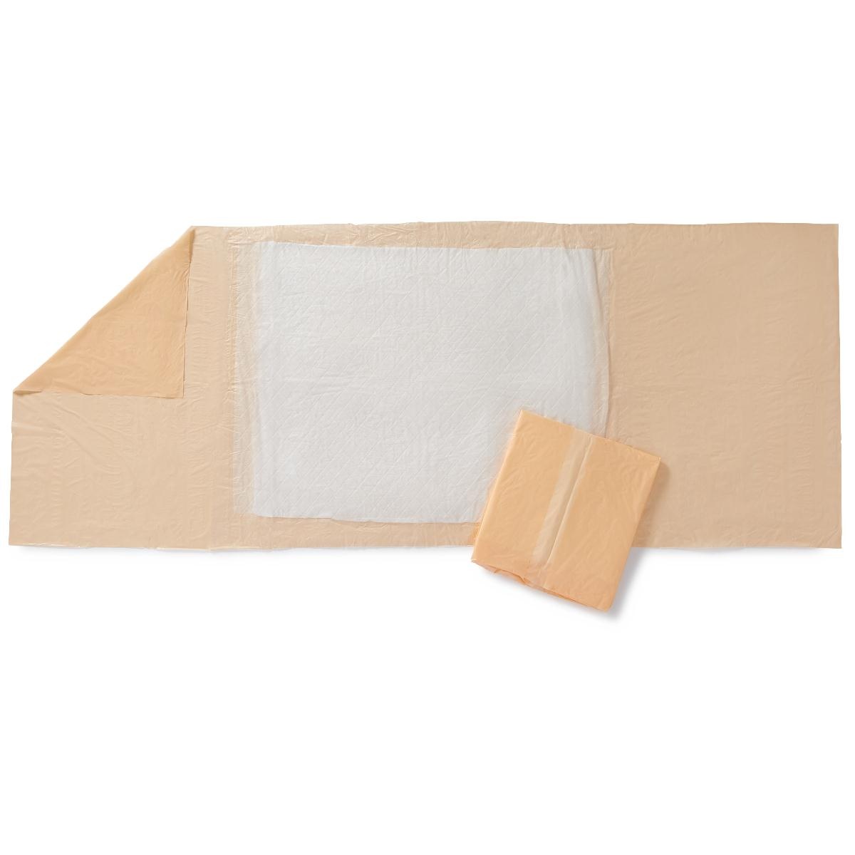 Medline Tuckable Disposable Underpads, Super Absorbency Carewell